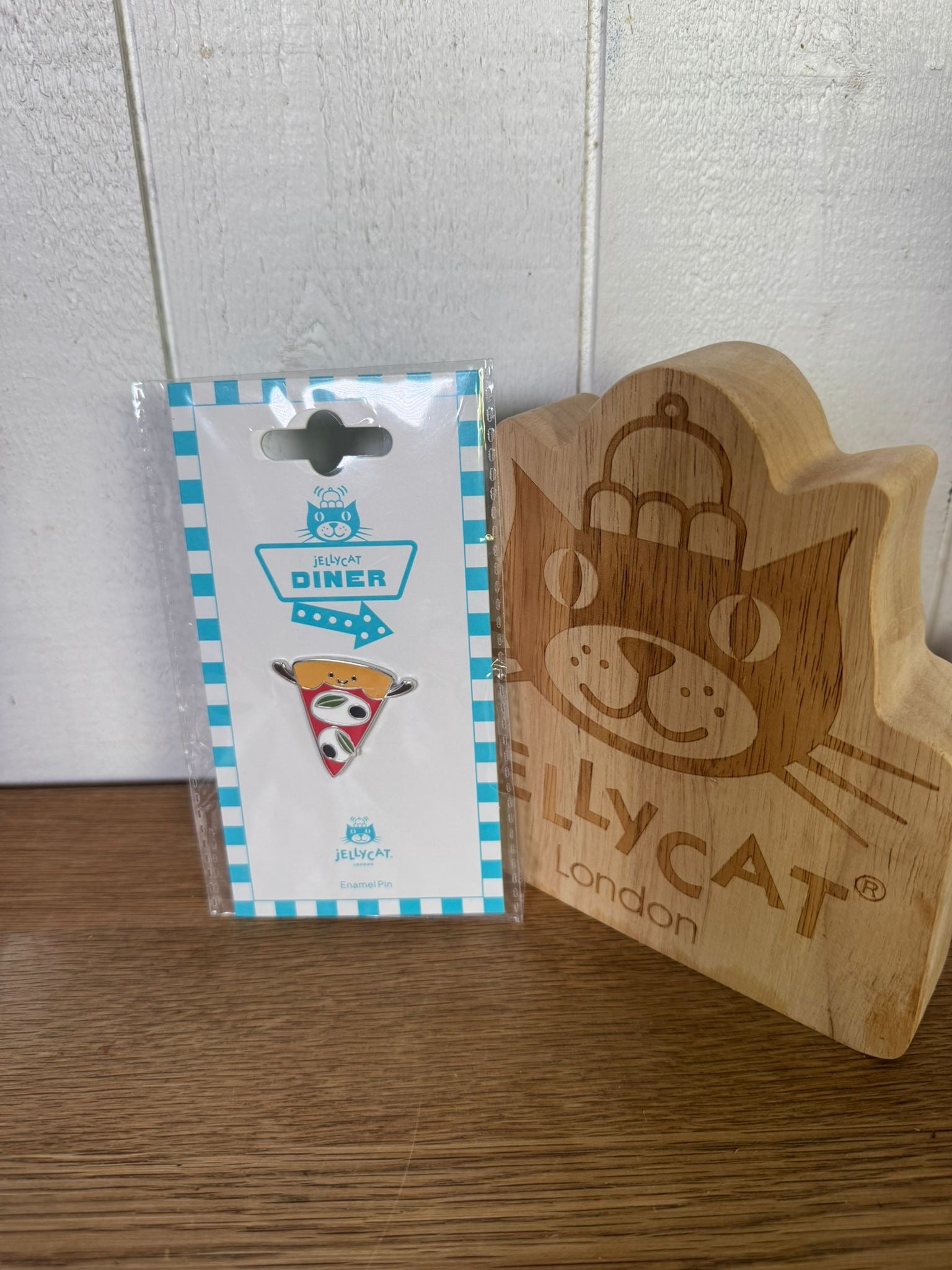 Jellycat Pizza Pin Badge // NY Diner Exclusive