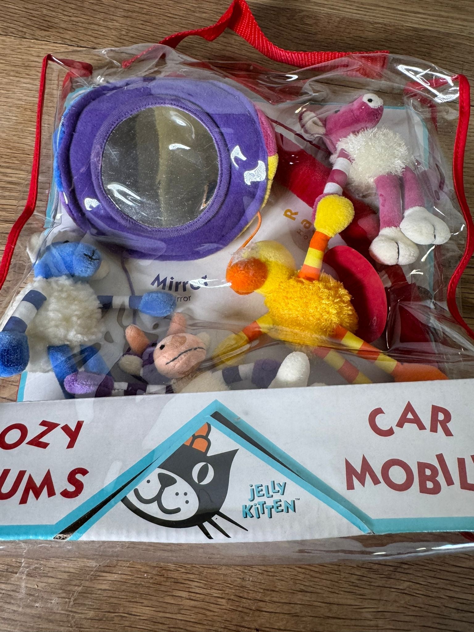 Jellycat Cozy Chums Car Mobile HTF
