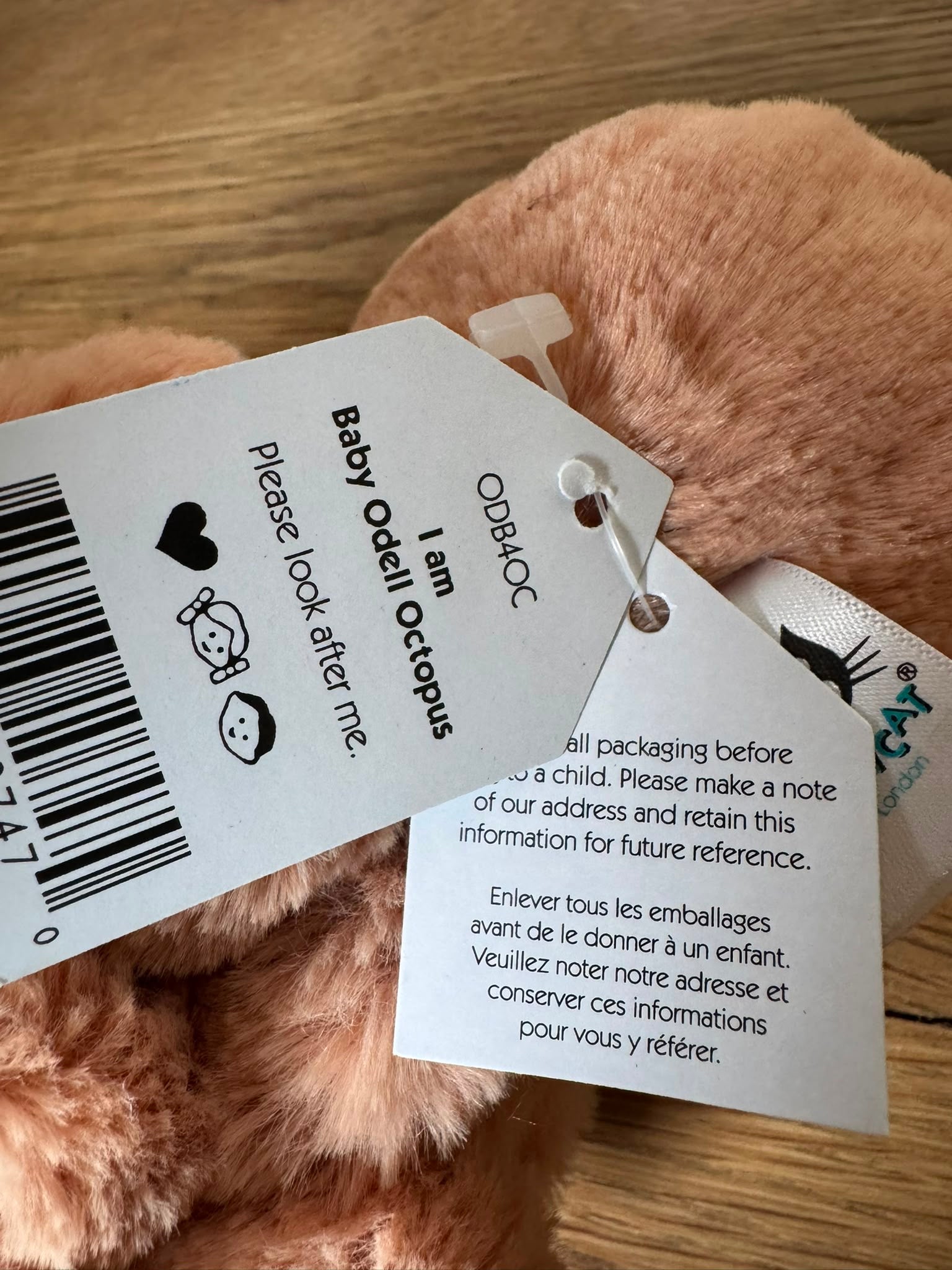 Jellycat Baby Odell Octopus