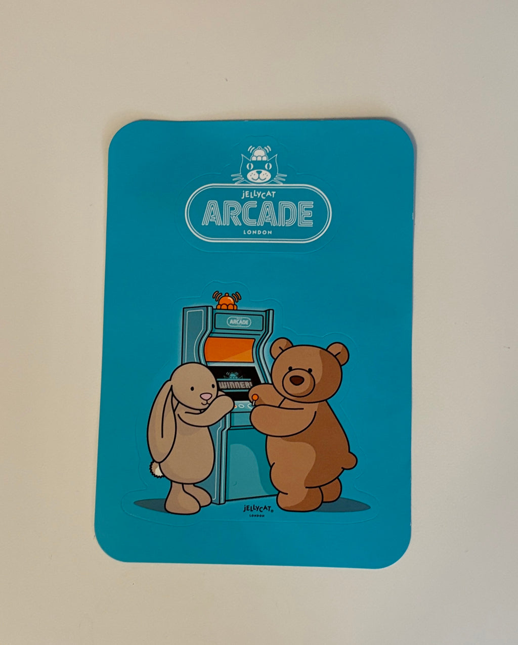 Jellycat China Exclusive Arcade Sticker | China Arcade Pop Up | Rare