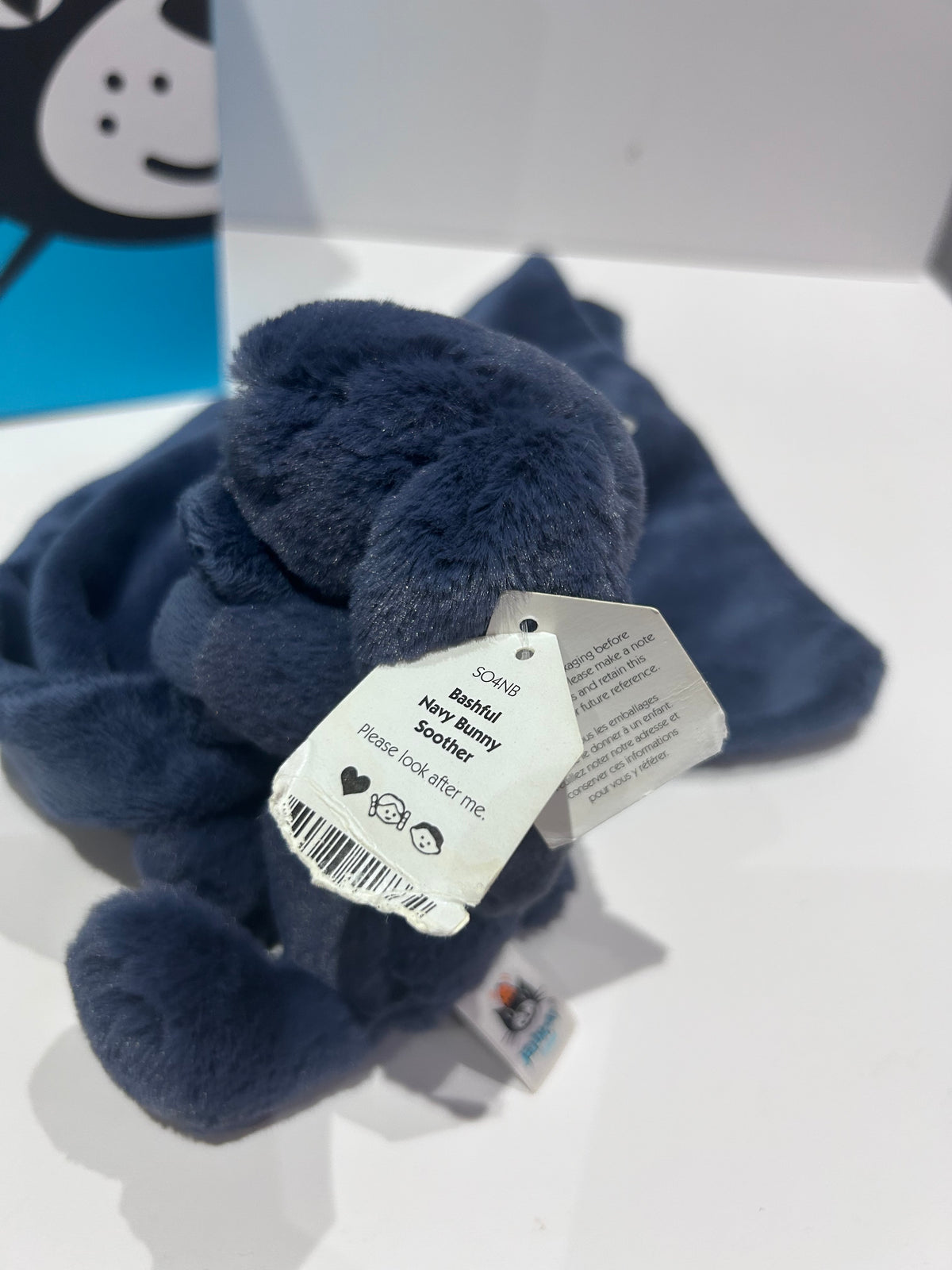 Jellycat Bashful Navy Bunny Soother
