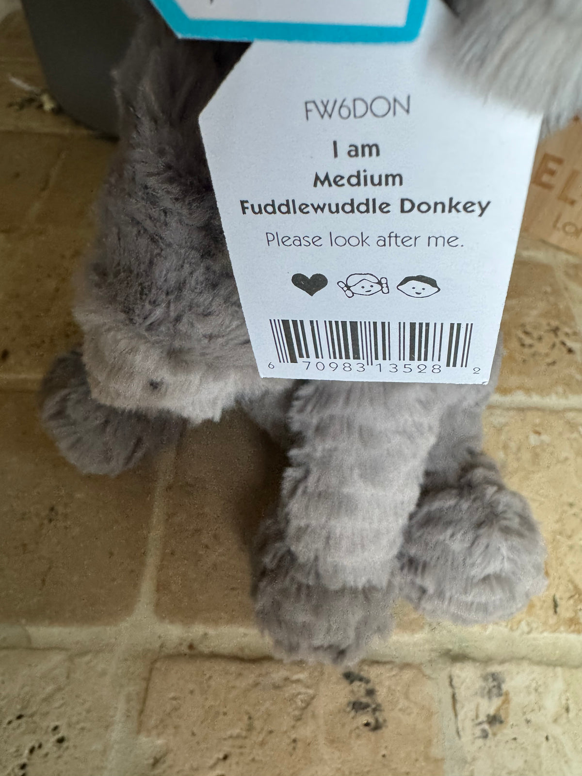Jellycat Medium Fuddlewuddle Donkey