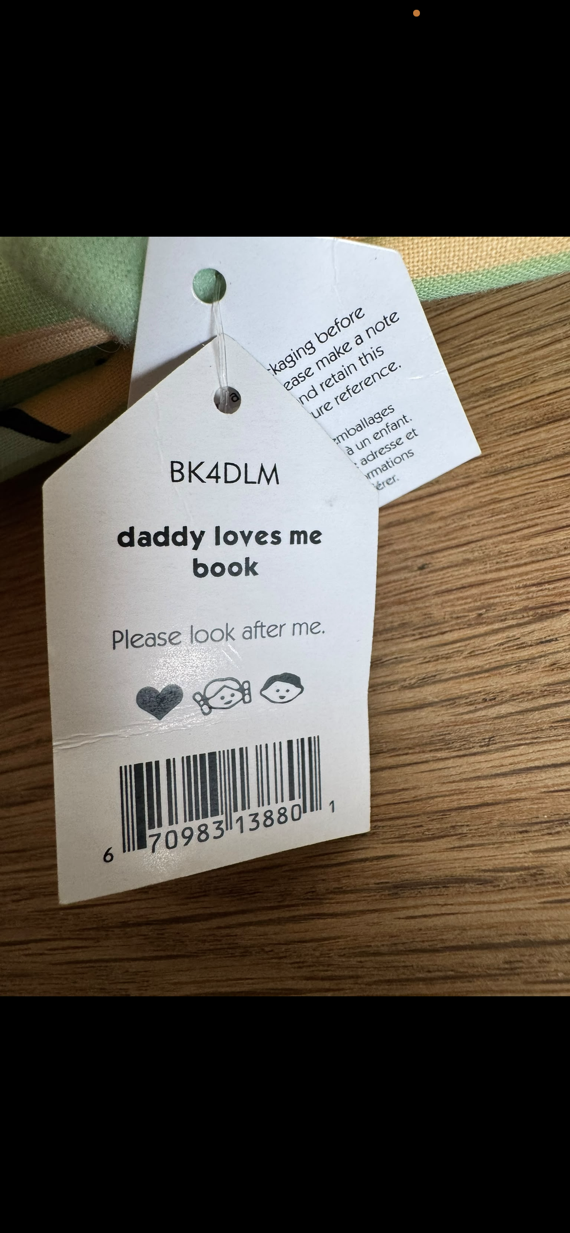 Jellycat ‘Daddy loves me’ Cloth Book