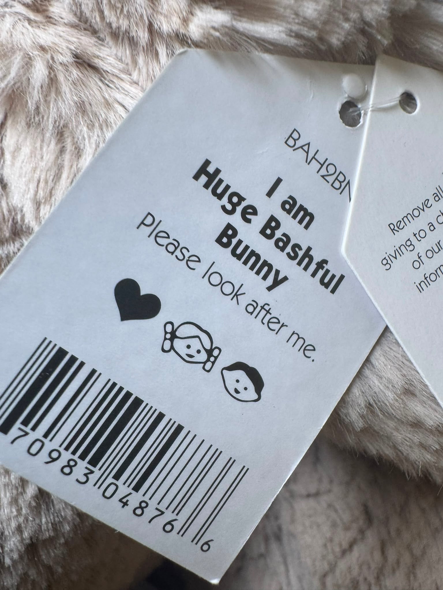 Jellycat Huge Beige Bunny - Paws