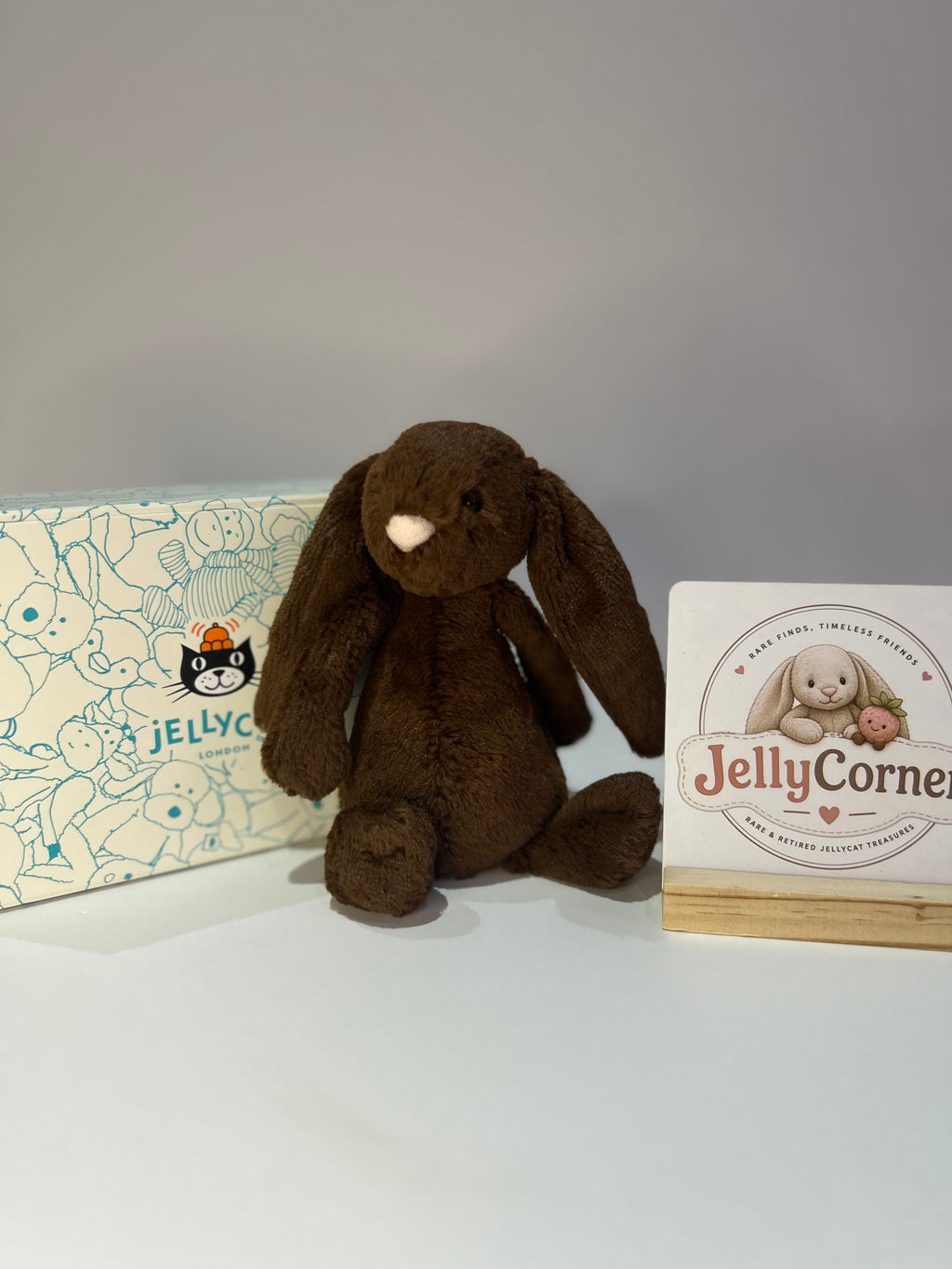 Jellycat Small Chocolate Bunny- OG with paws