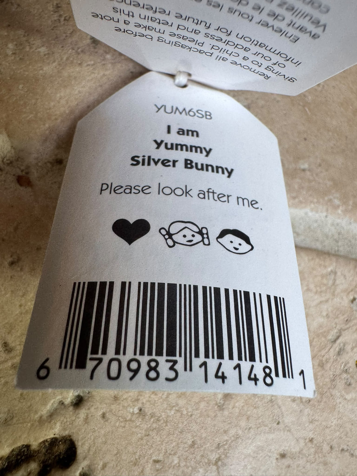 Jellycat Yummy Silver Bunny