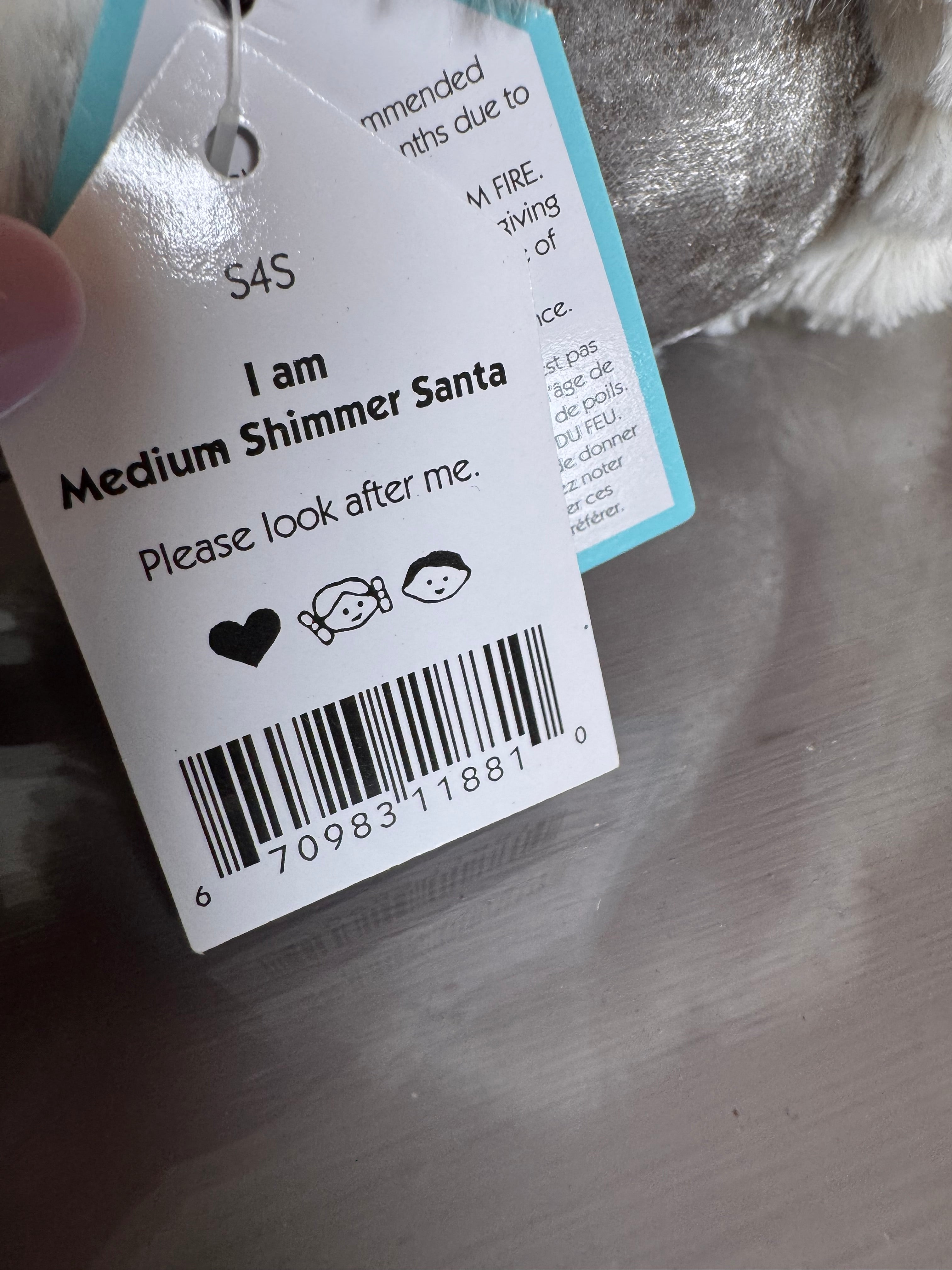 Medium Shimmer Santa