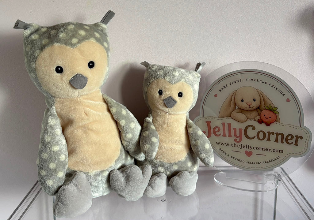 Jellycat Ollie Owl Bundle- Medium and Small