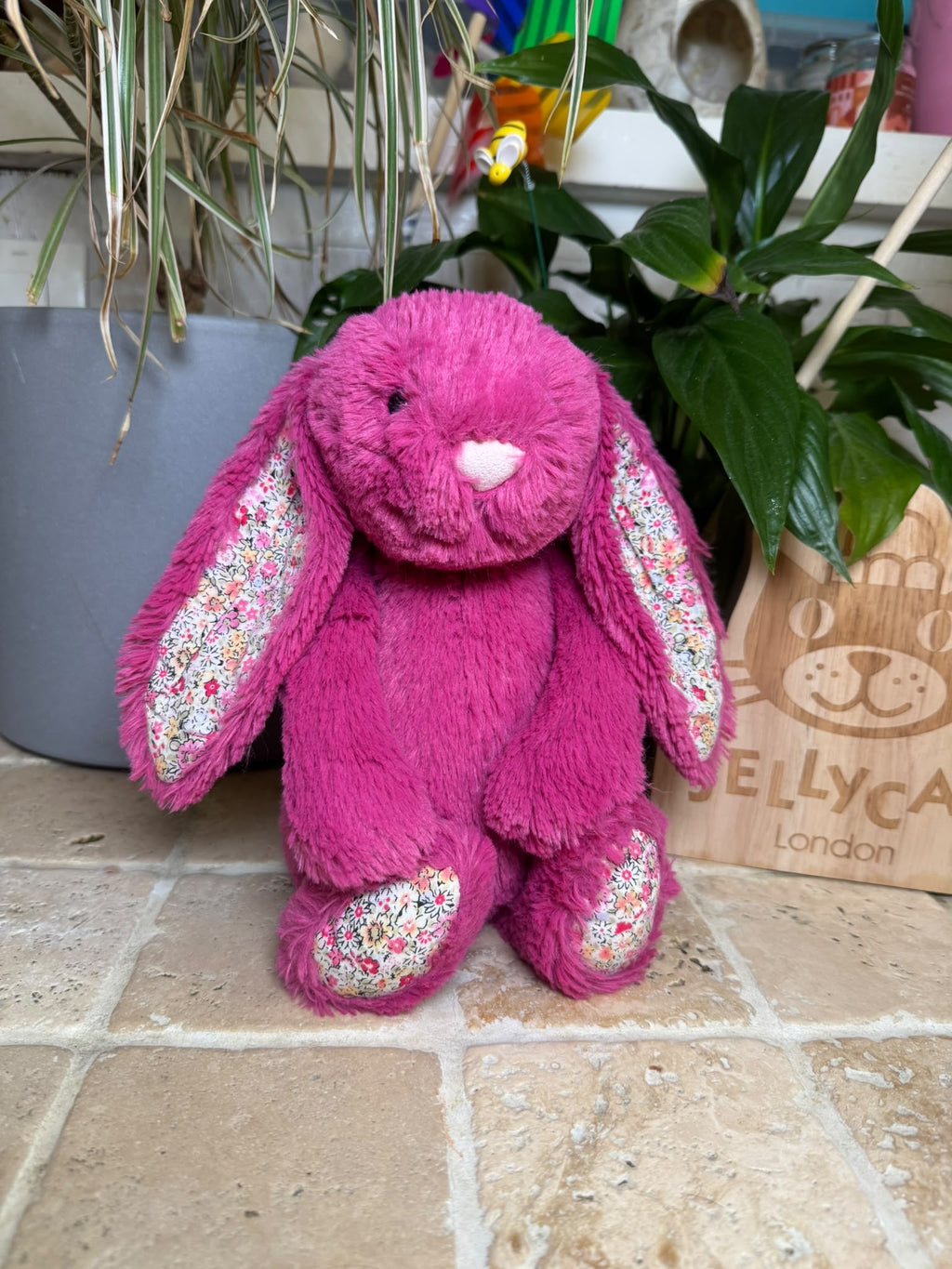 Jellycat Medium Rose Blossom Bunny || UK Exclusive