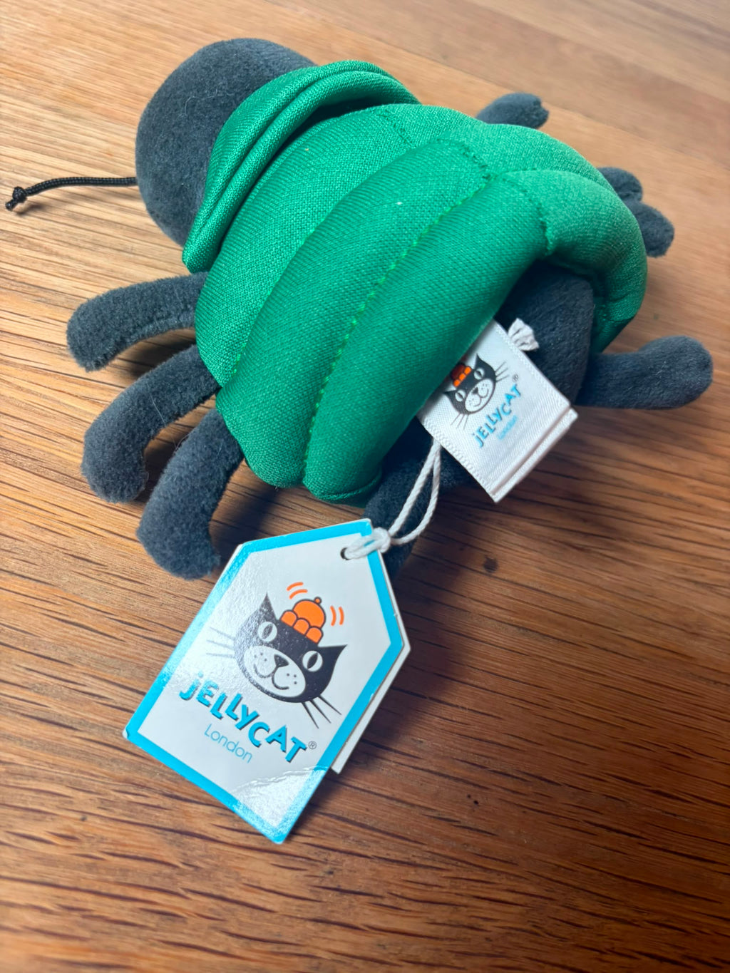 Jellycat Anoraknid Black Spider