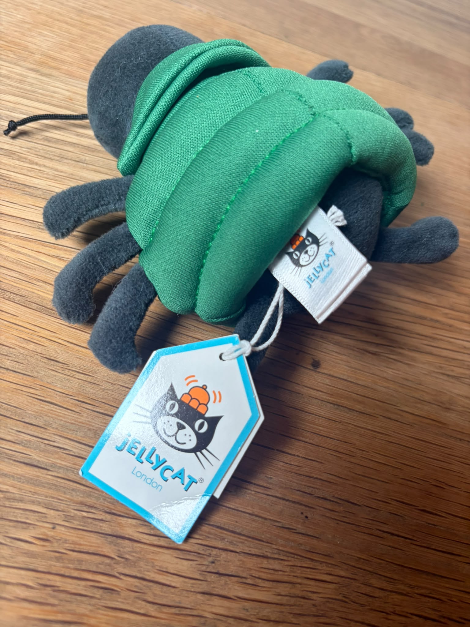 Jellycat Anoraknid Black Spider