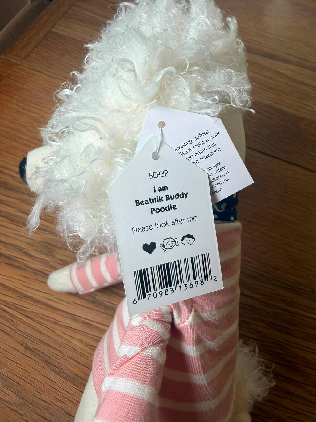 Jellycat Beatnik Buddy Poodle