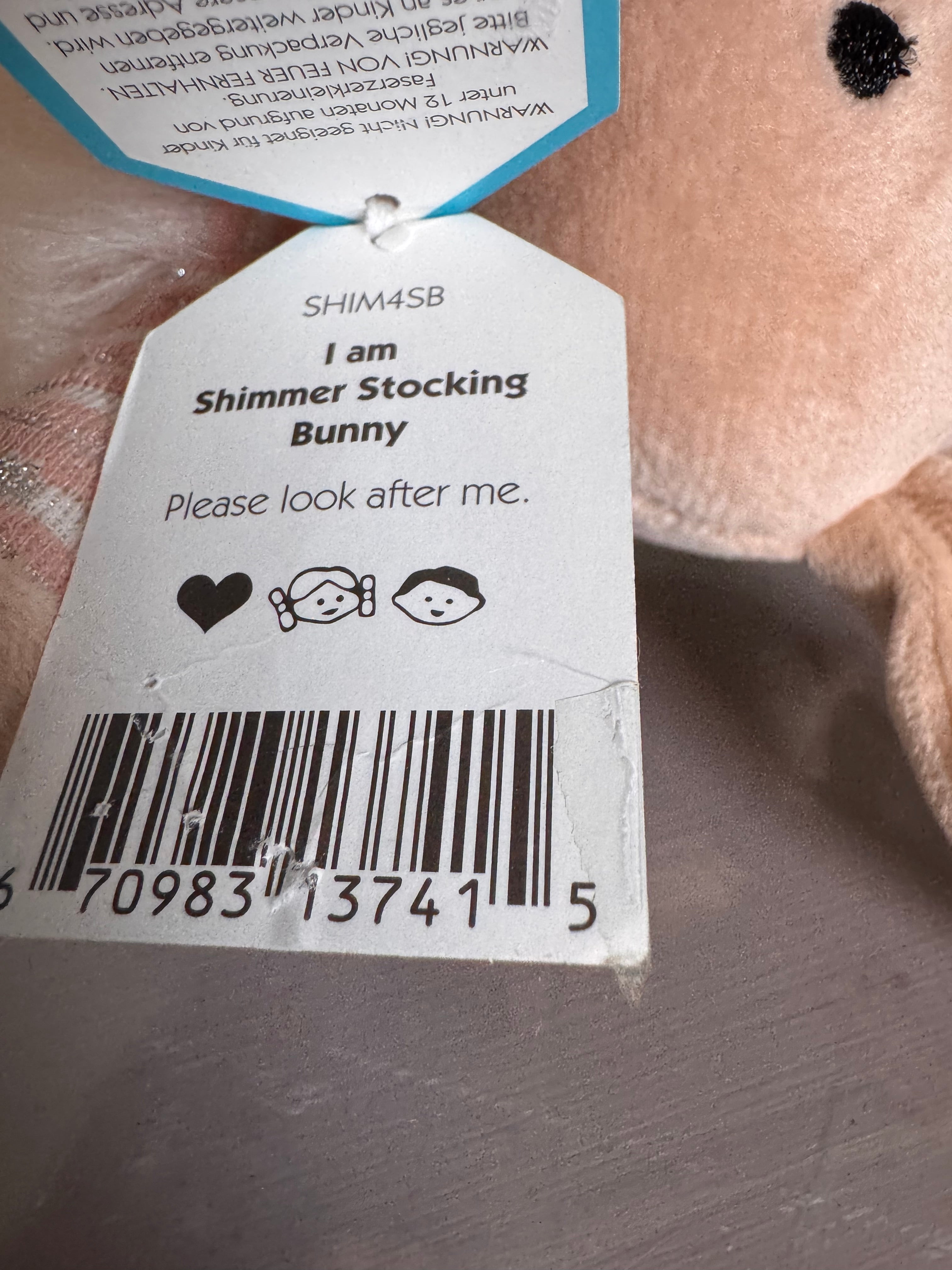 Shimmer Stocking Bunny