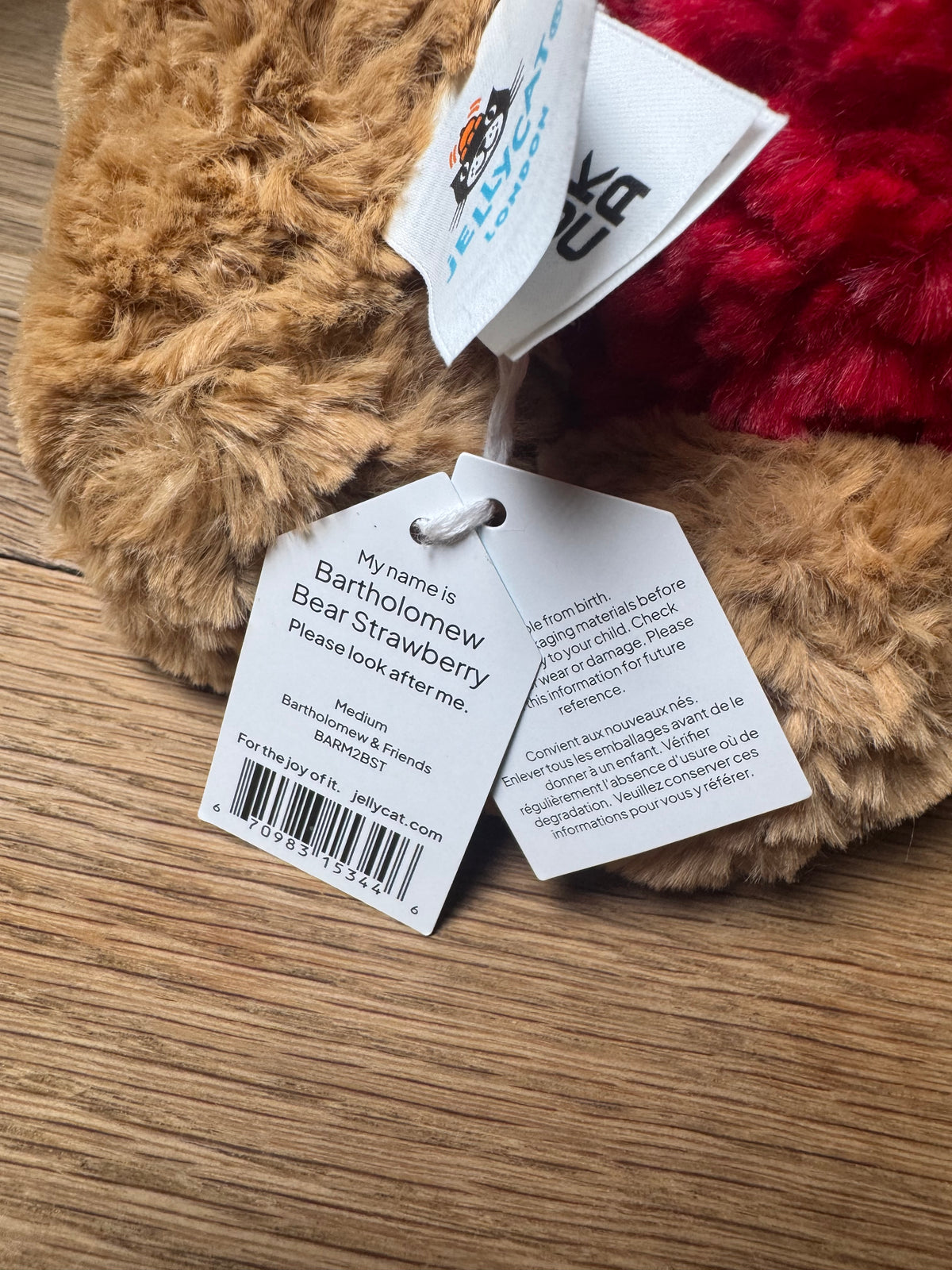 Jellycat Strawberry Bartholomew