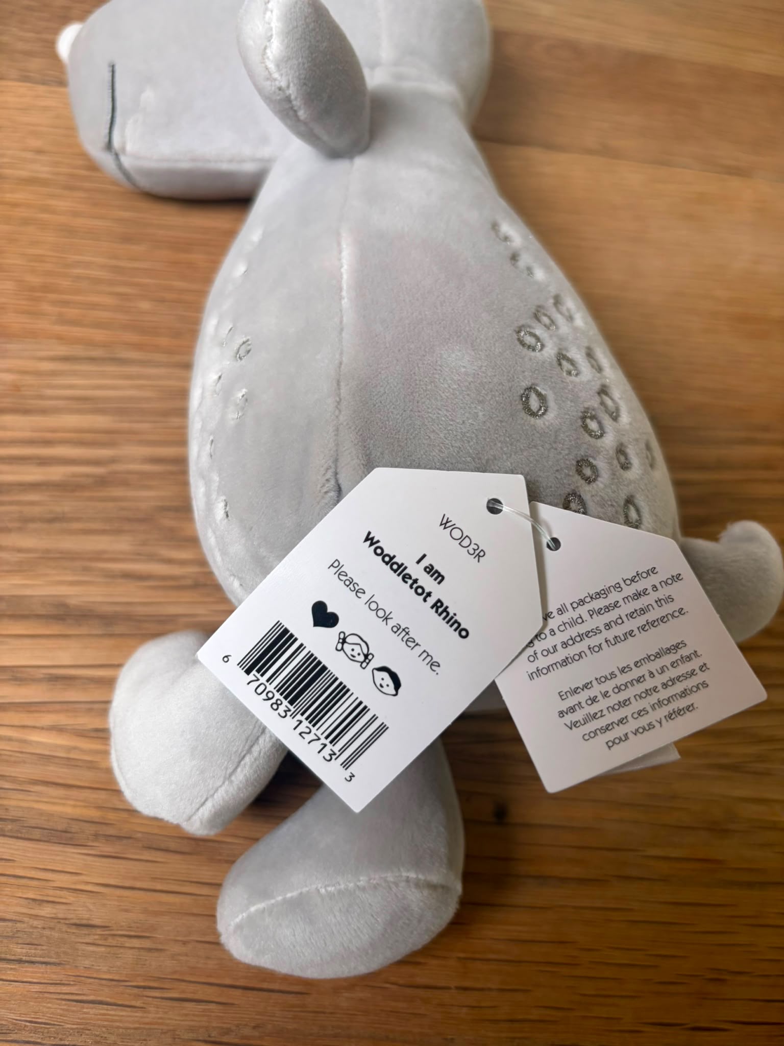 Jellycat Wooddletot Rhino