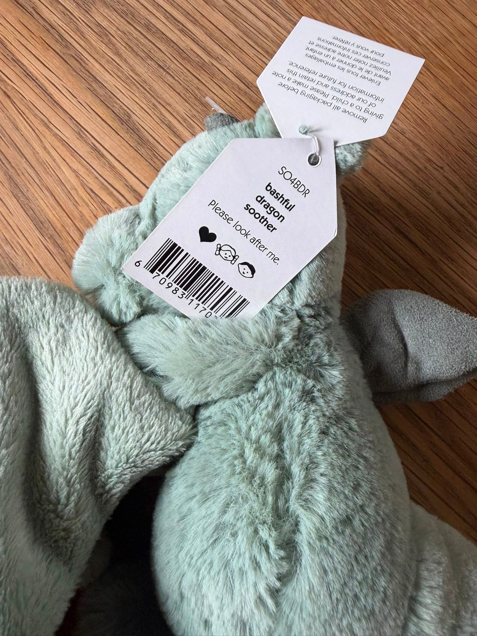 Jellycat Bashful Dragon Soother