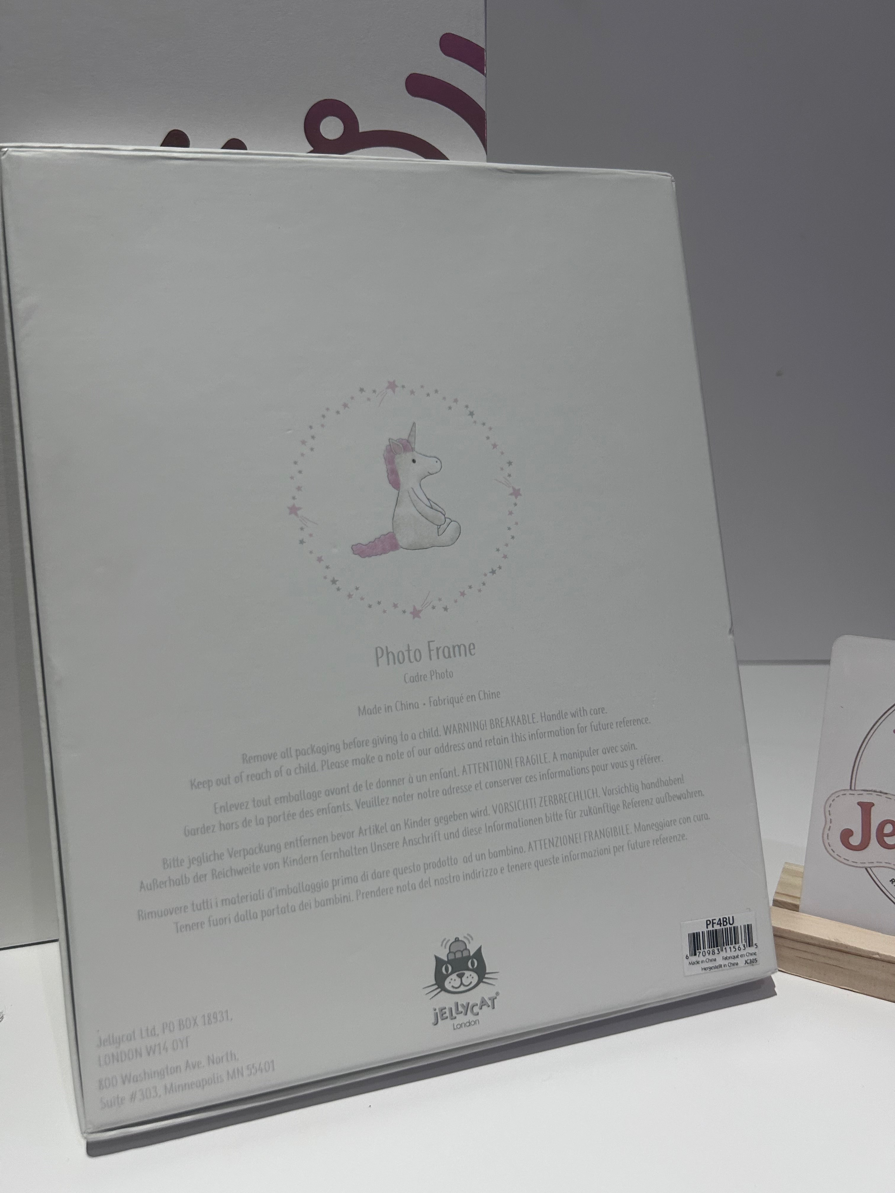 Jellycat Bashful Unicorn Photo Frame