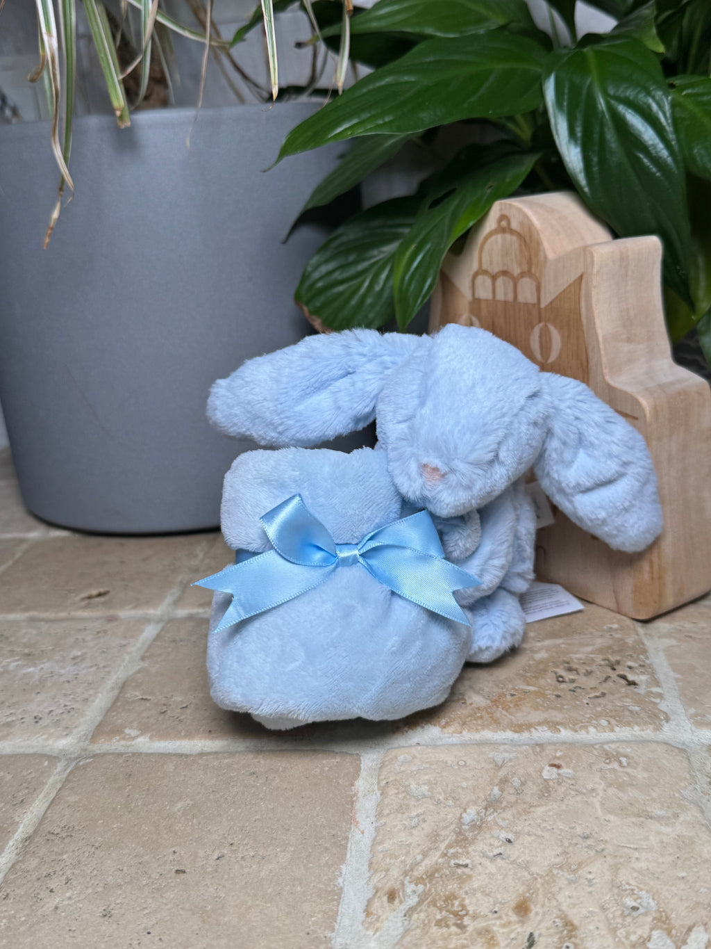 Jellycat Bashful Blue Bunny Soother