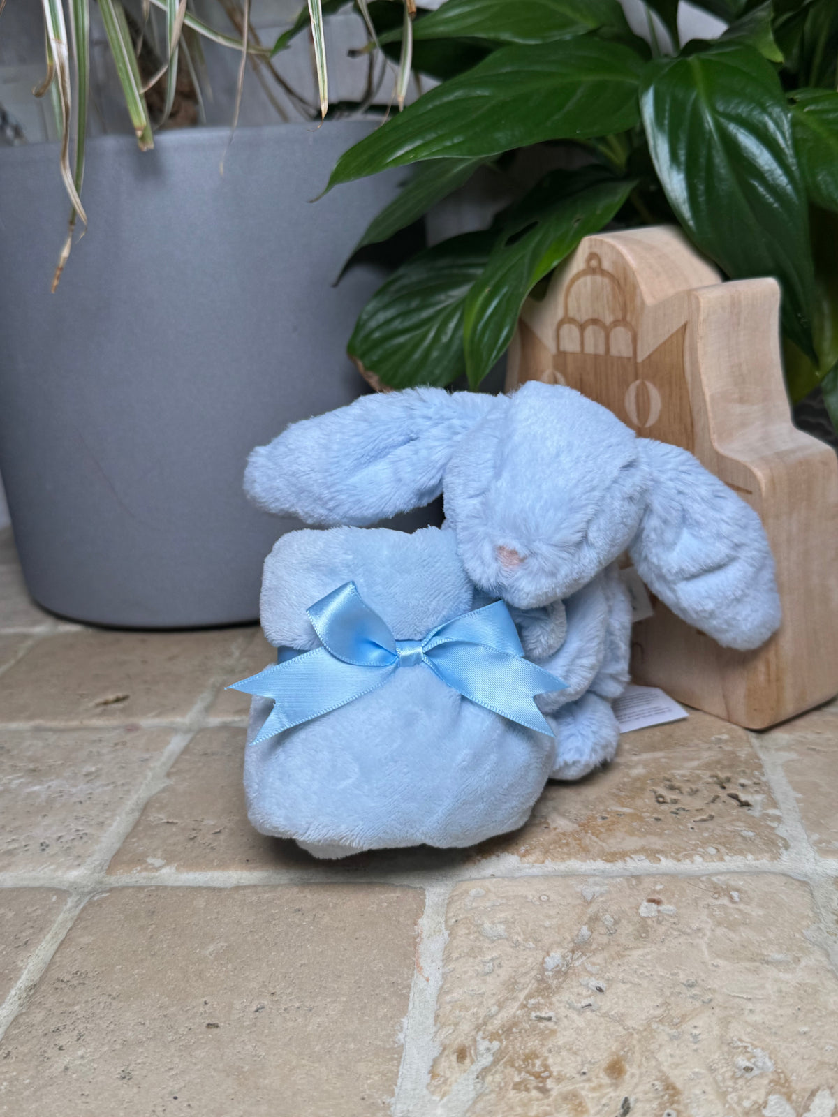 Jellycat Bashful Blue Bunny Soother