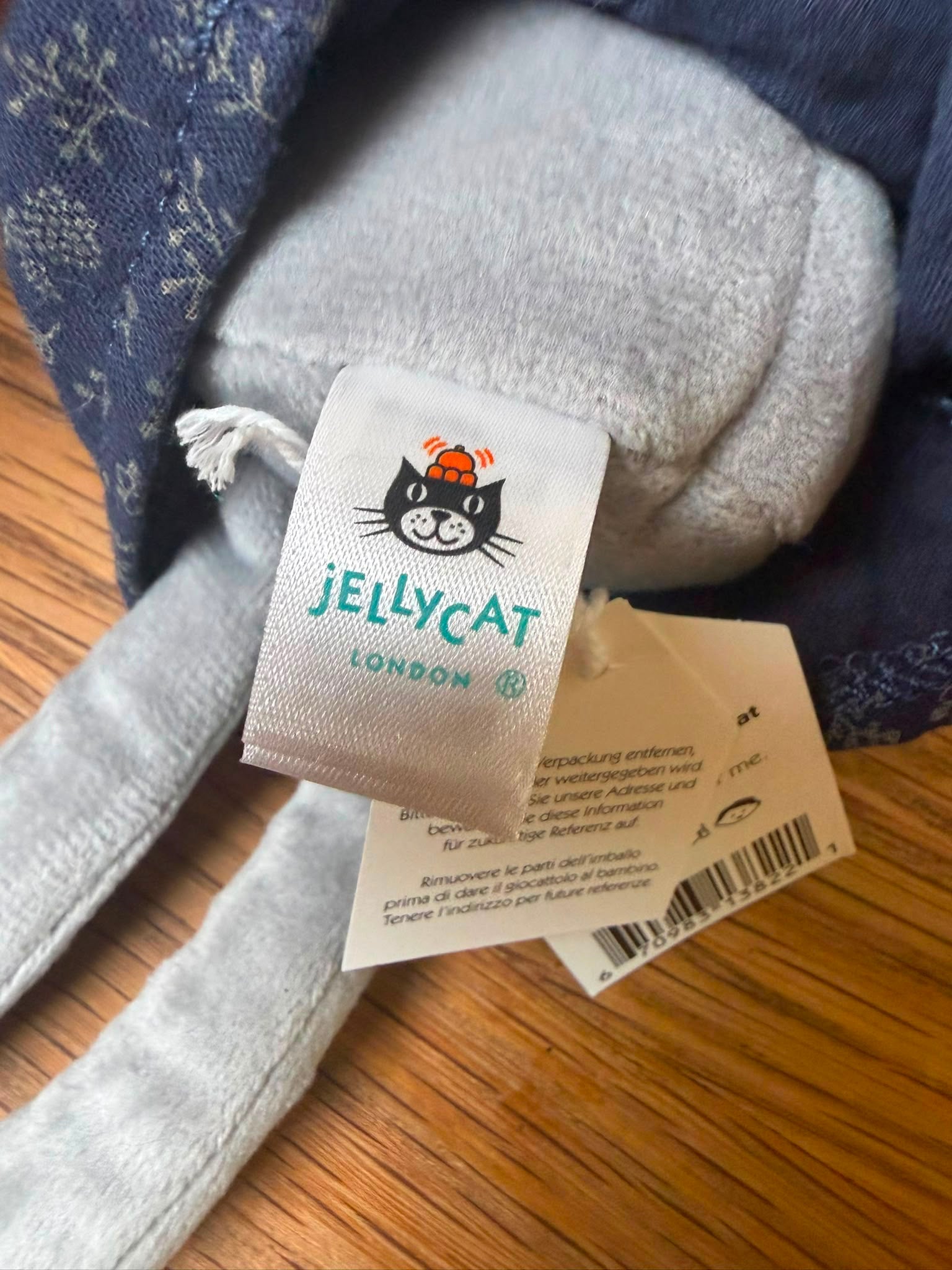 Jellycat Coquette Cutie Cat - Navy