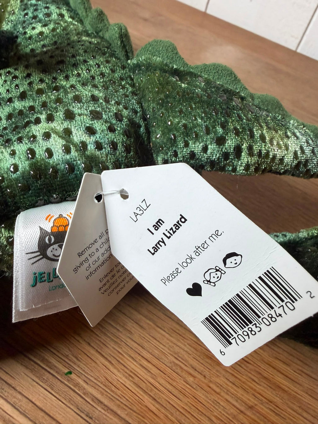 Jellycat Larry Lizard