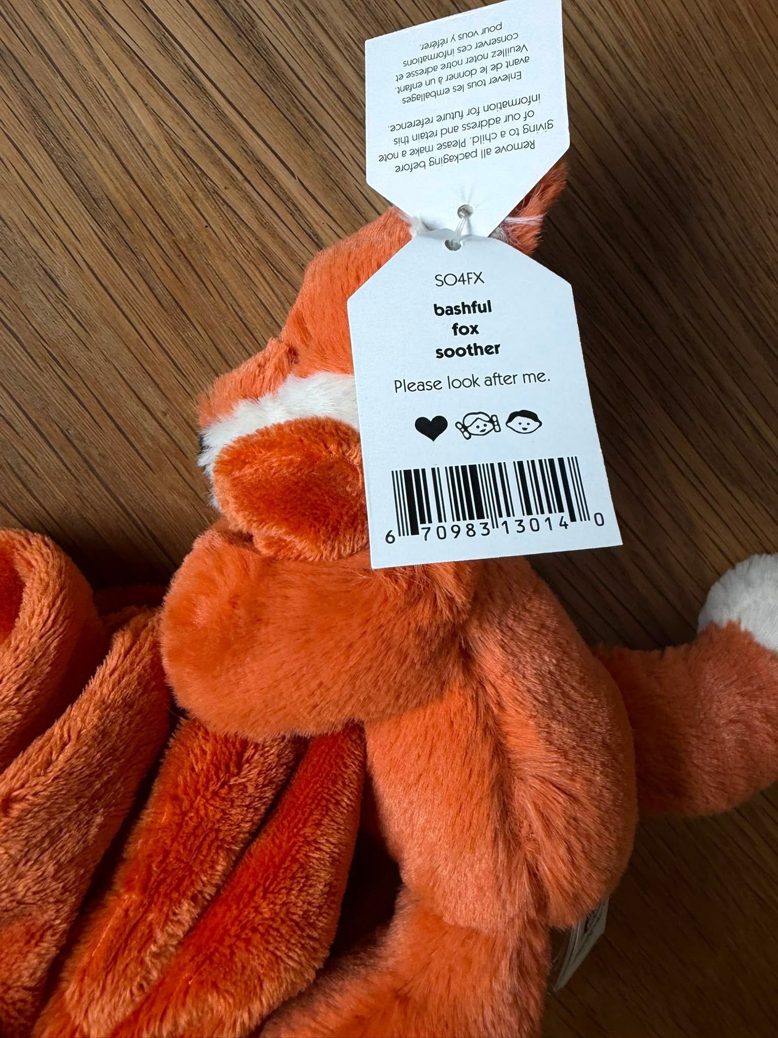 Jellycat Bashful Fox Soother