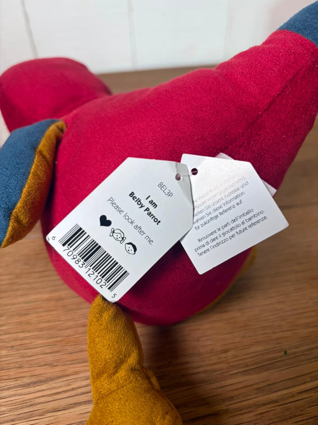 Jellycat Belby Parrot