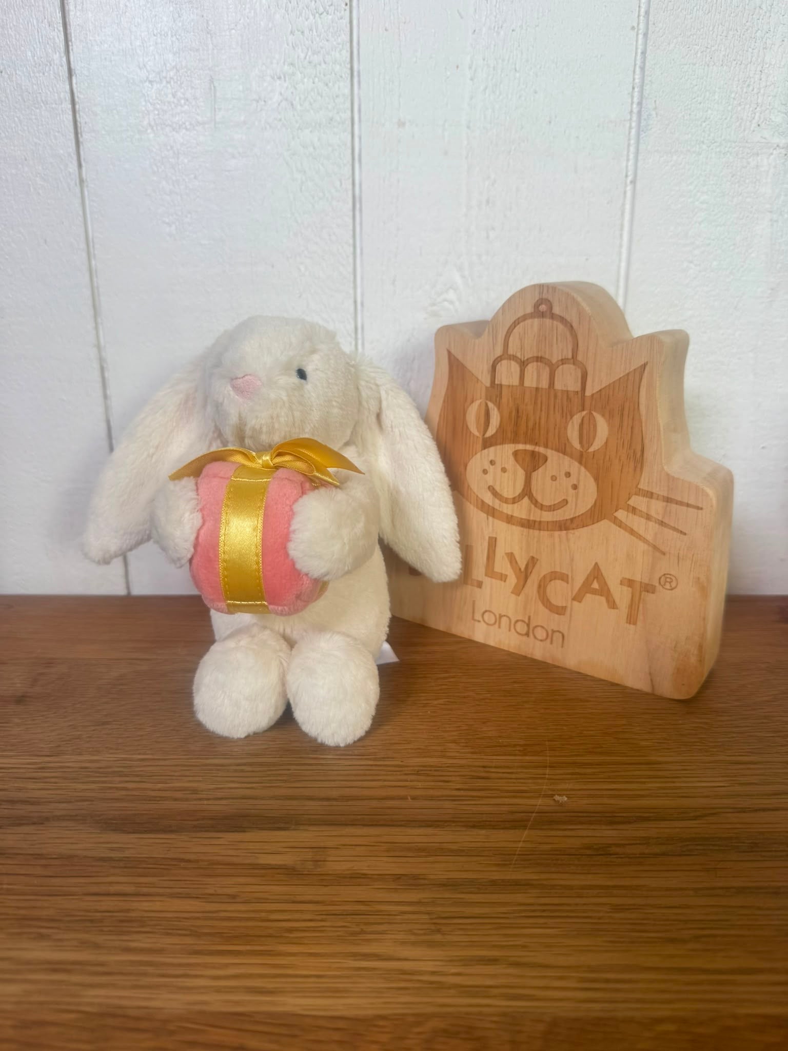 Jellycat Bunny Holding A Present