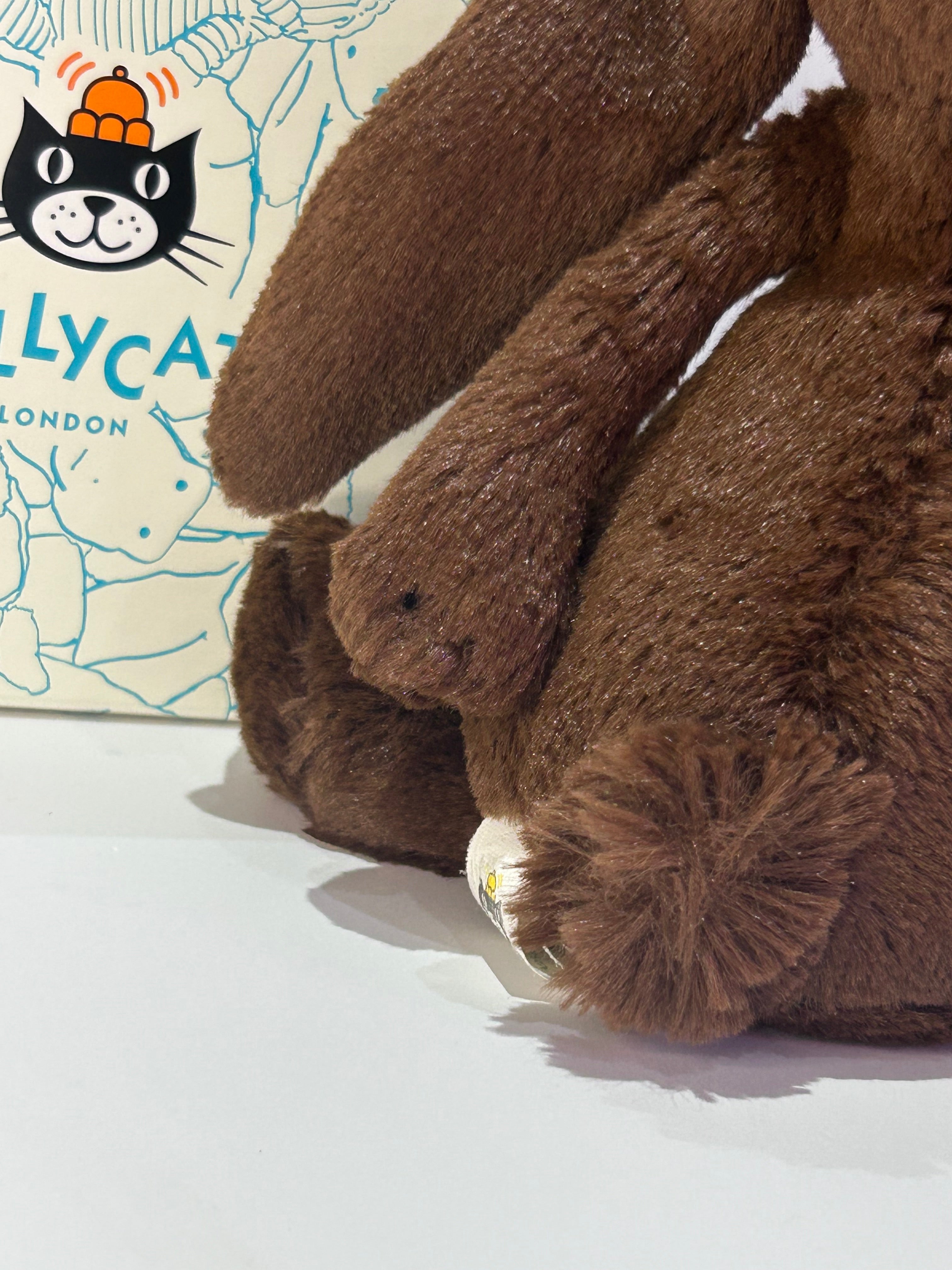 Jellycat Small Chocolate Bunny- OG with paws