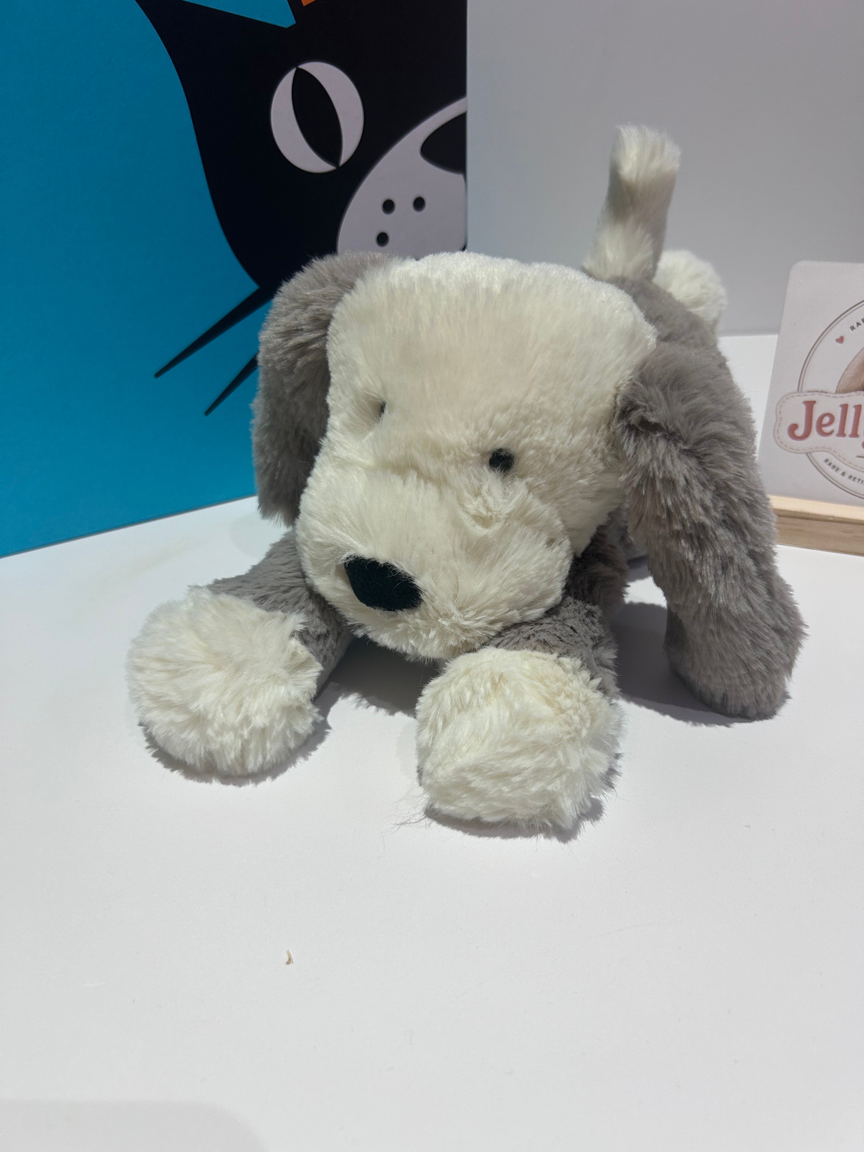 Jellycat Smudge Puppy - Writing on tag