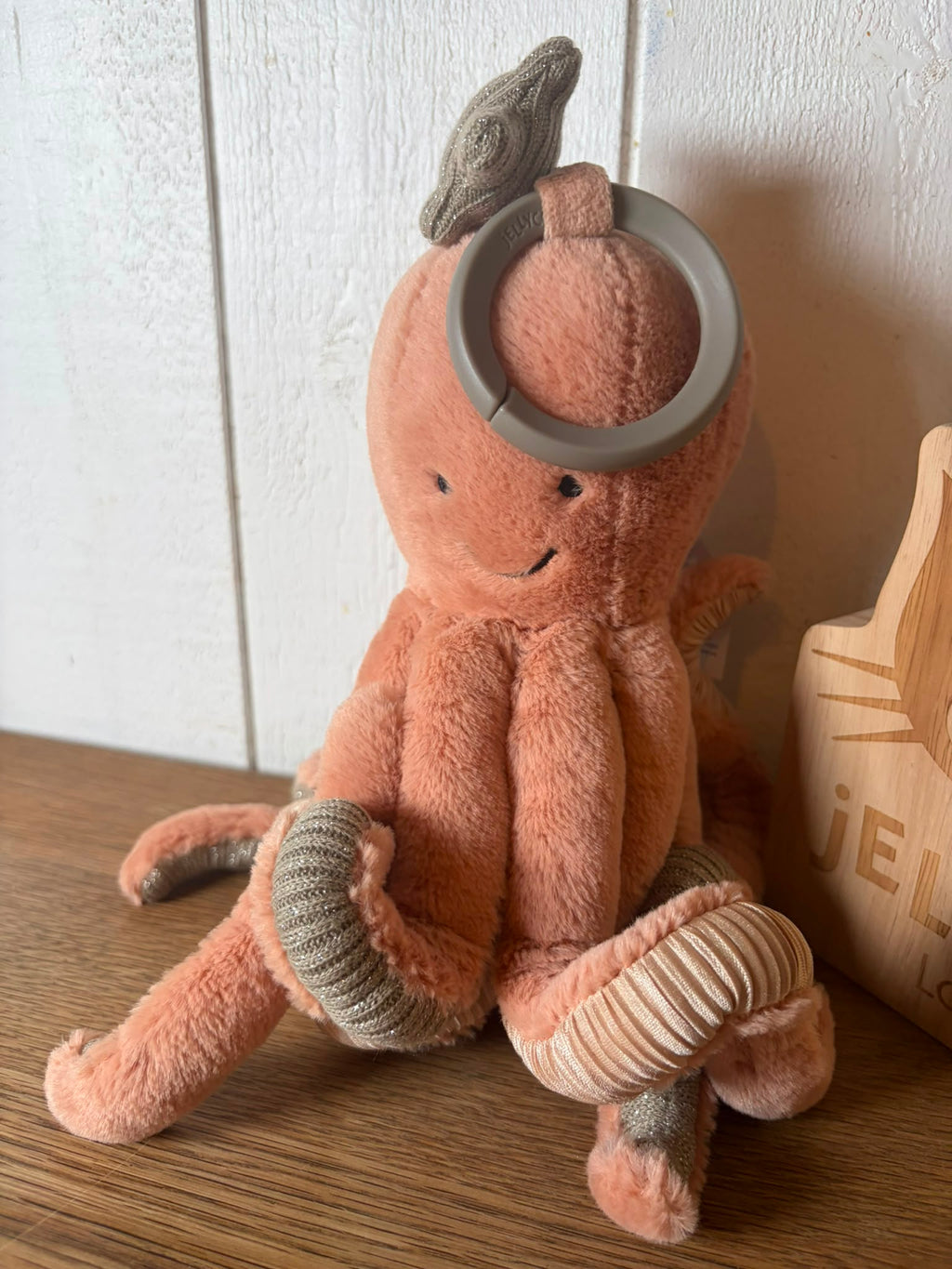 Jellycat Odell octopus activity toy