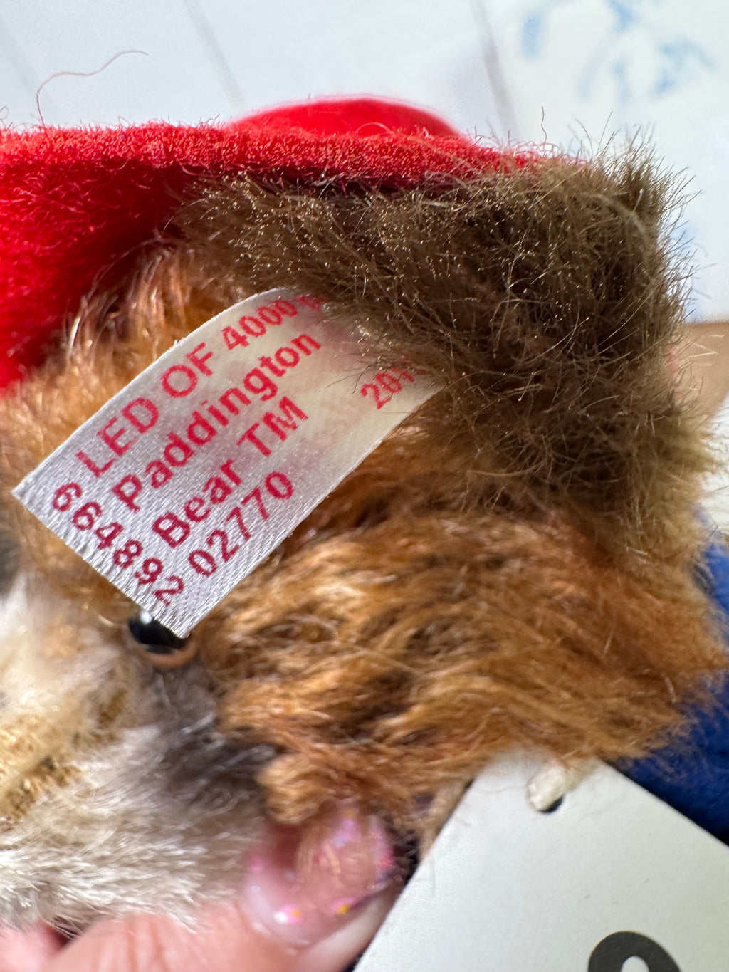 Steiff Paddington Bear -2015 Limited Edition