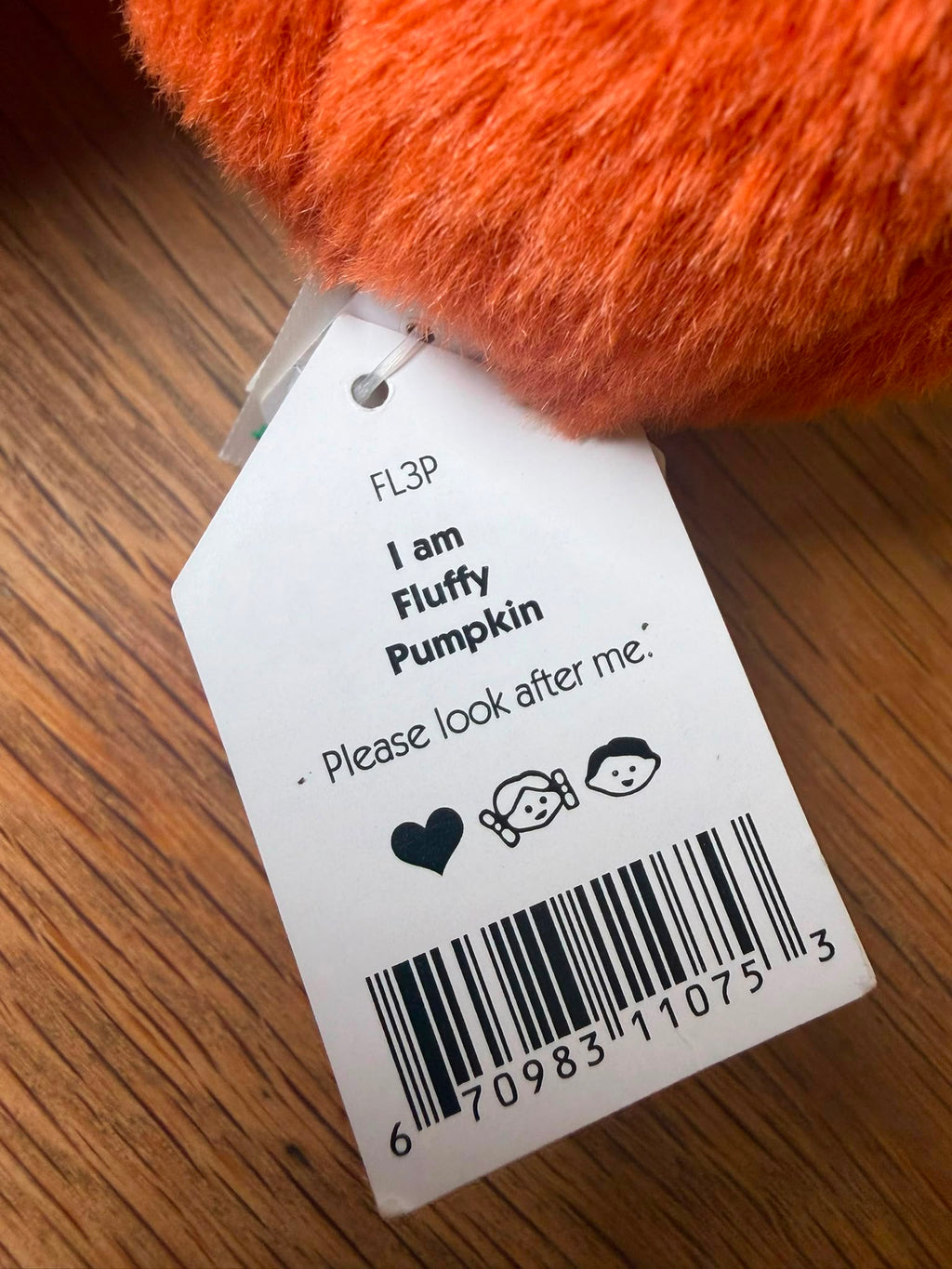 Jellycat Fluffy Pumpkin