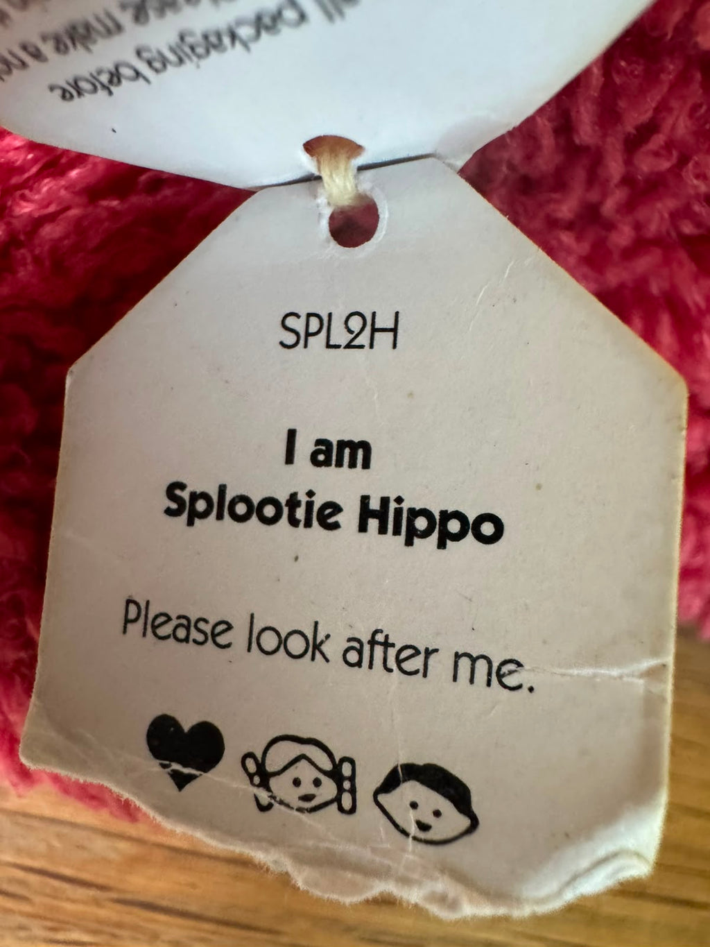 Jellycat Splootie Hippo - Damaged Tags