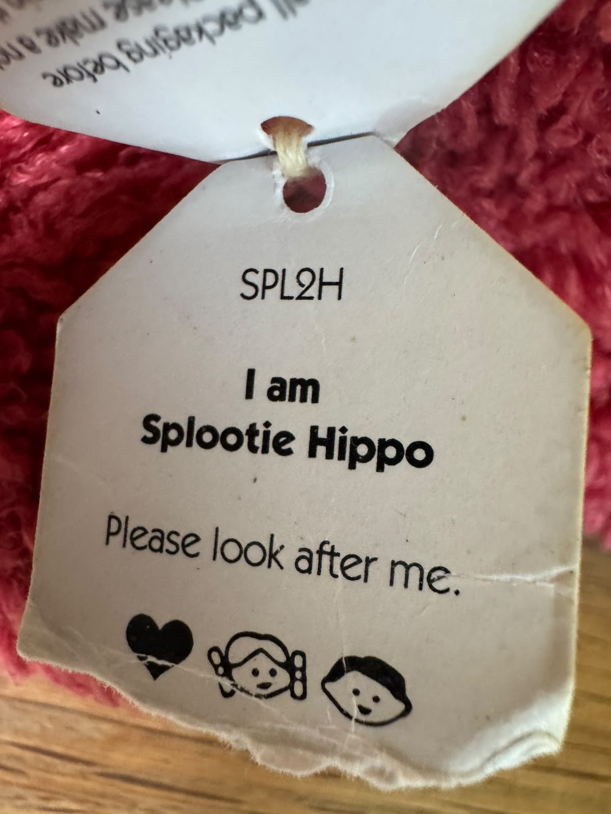 Jellycat Splootie Hippo - Damaged Tags