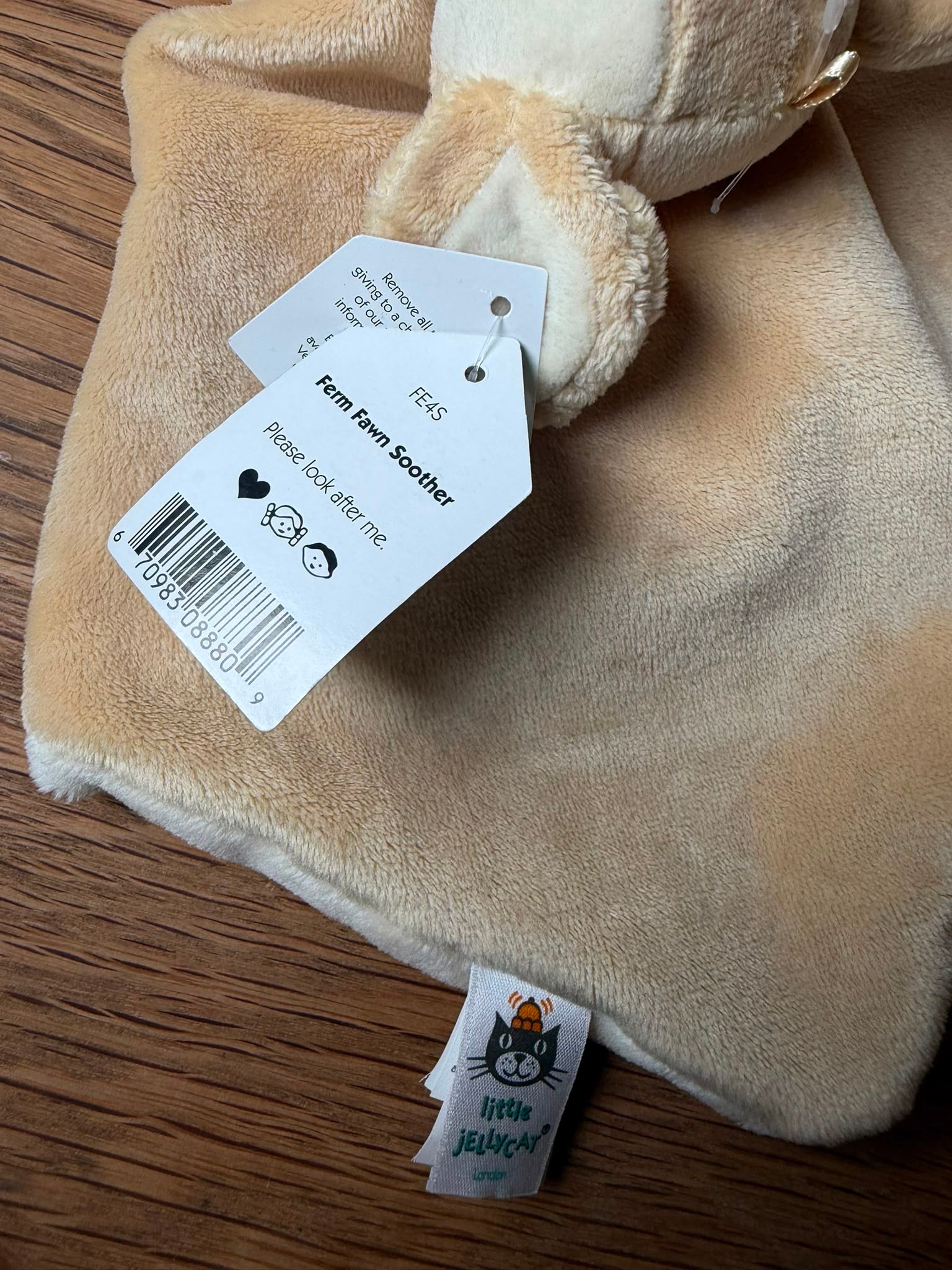 Jellycat Ferm Fawn Soother - Print mistake (one of a kind)
