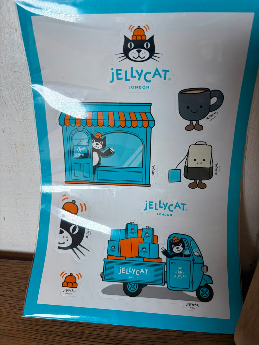 Jellycat Steepy Tea Stickers // Uk exclusive