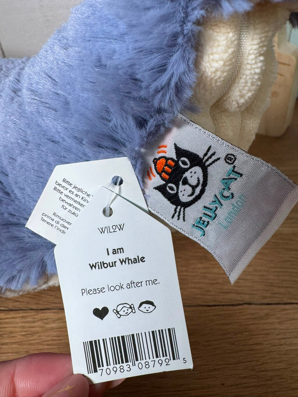Jellycat Wilbur Whale - Large