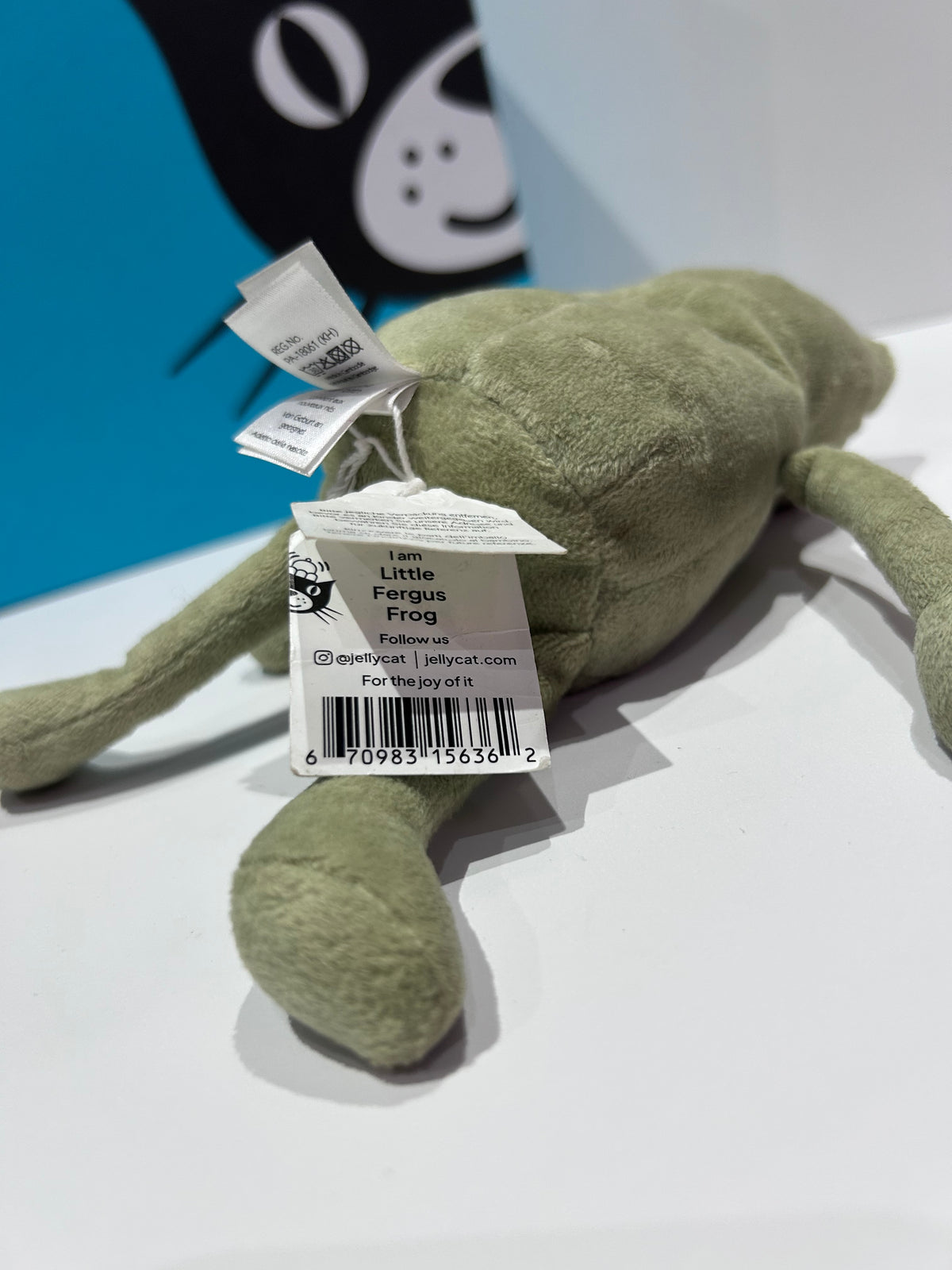 Jellycat Little Fergus Frog - Heritage