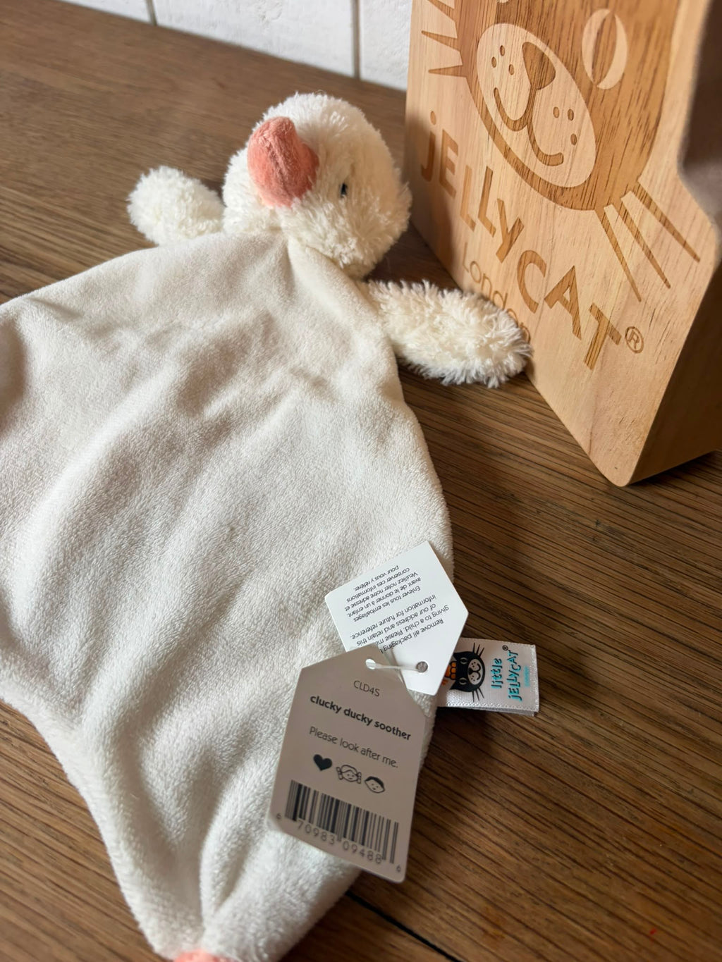 Jellycat Clucky Ducky Duck Soother