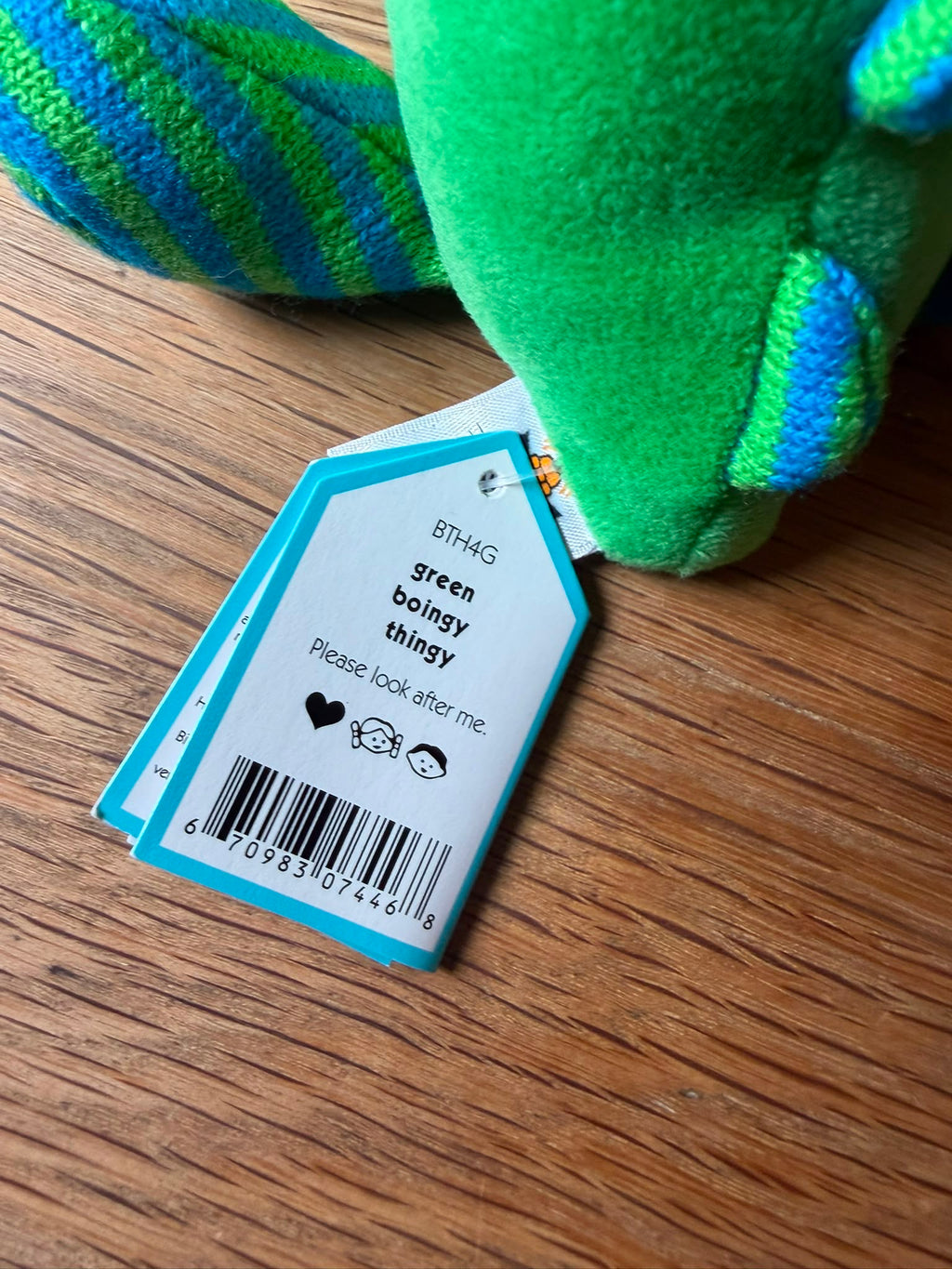 Jellycat Green Boingy Thingy