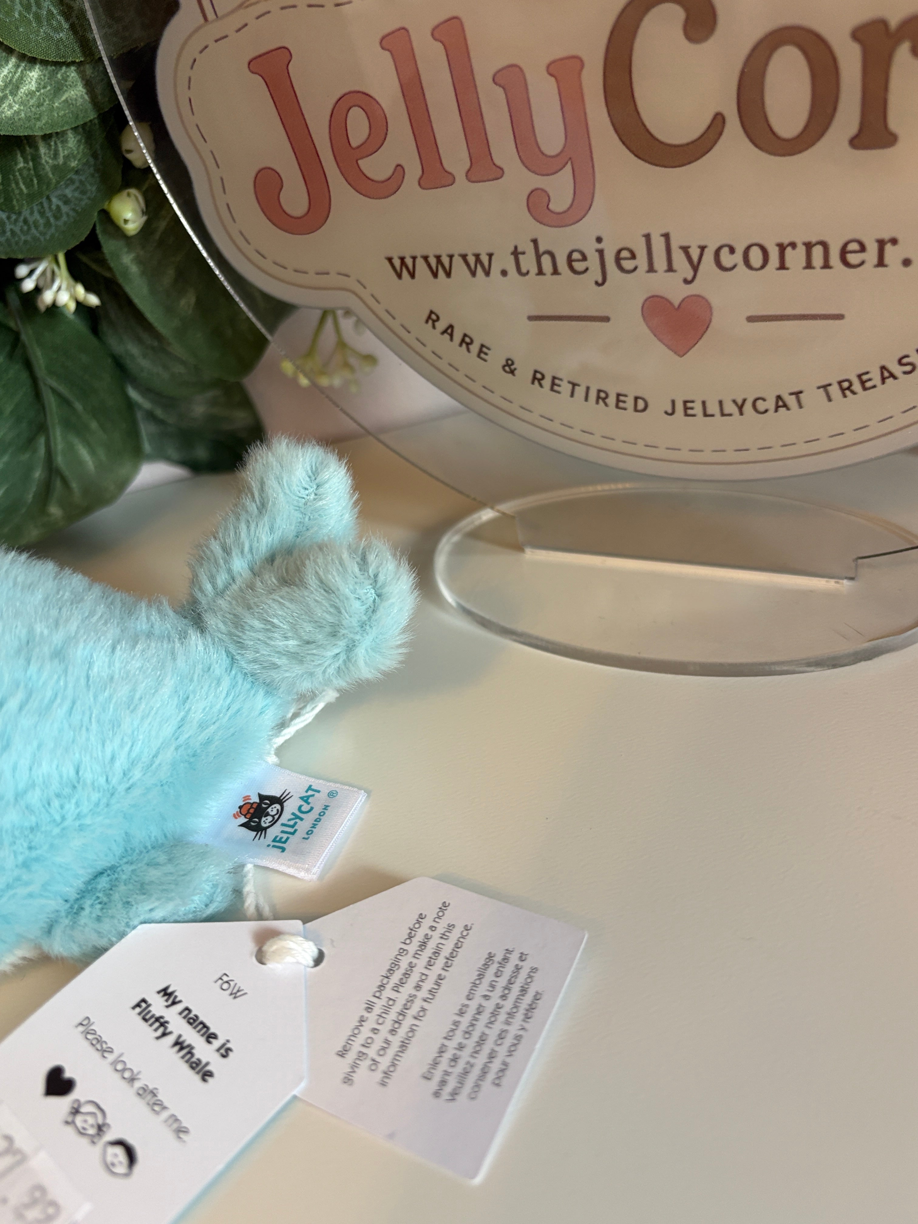 Jellycat Fluffy Whale