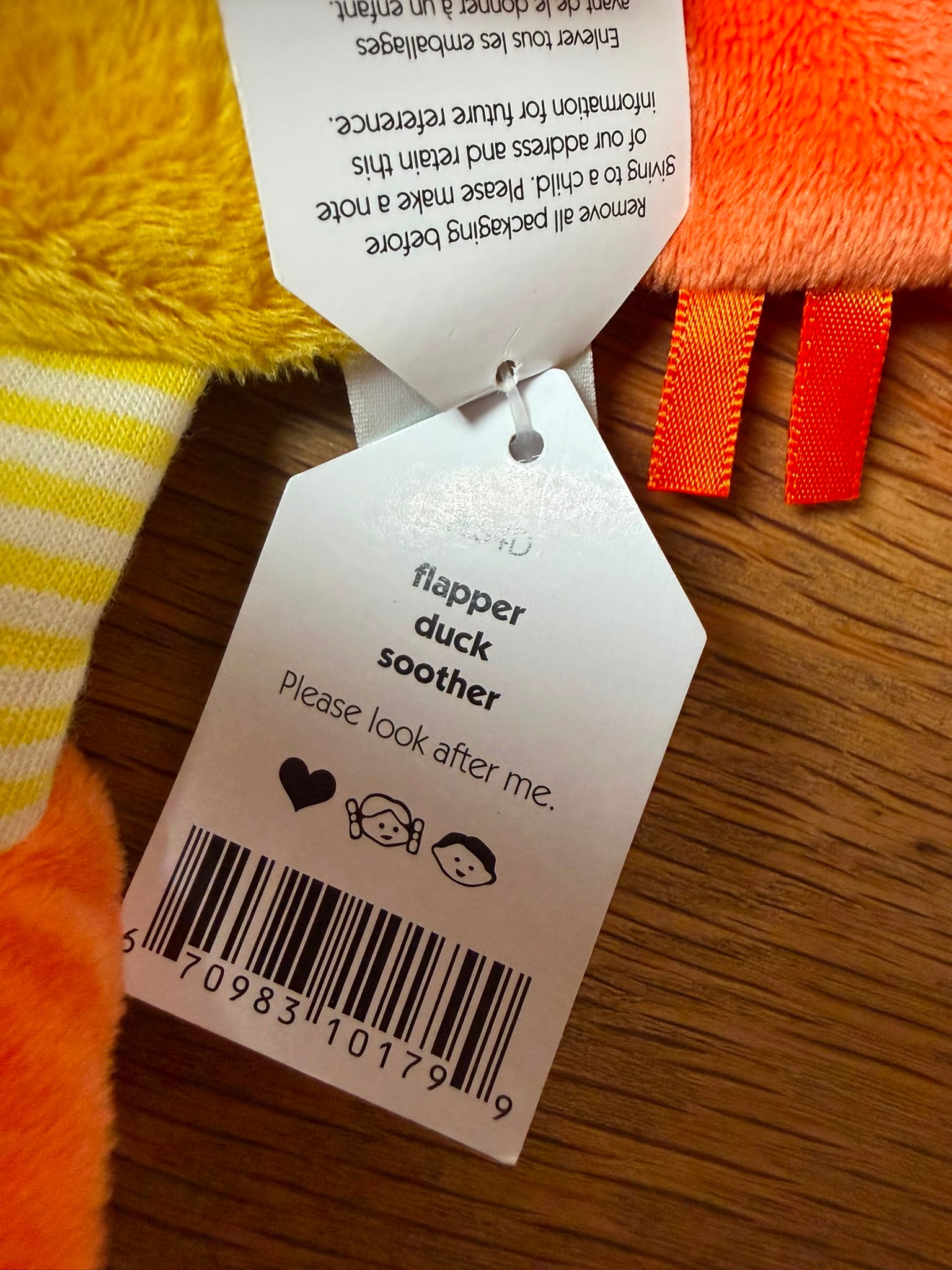 Jellycat Flapper Duck Soother