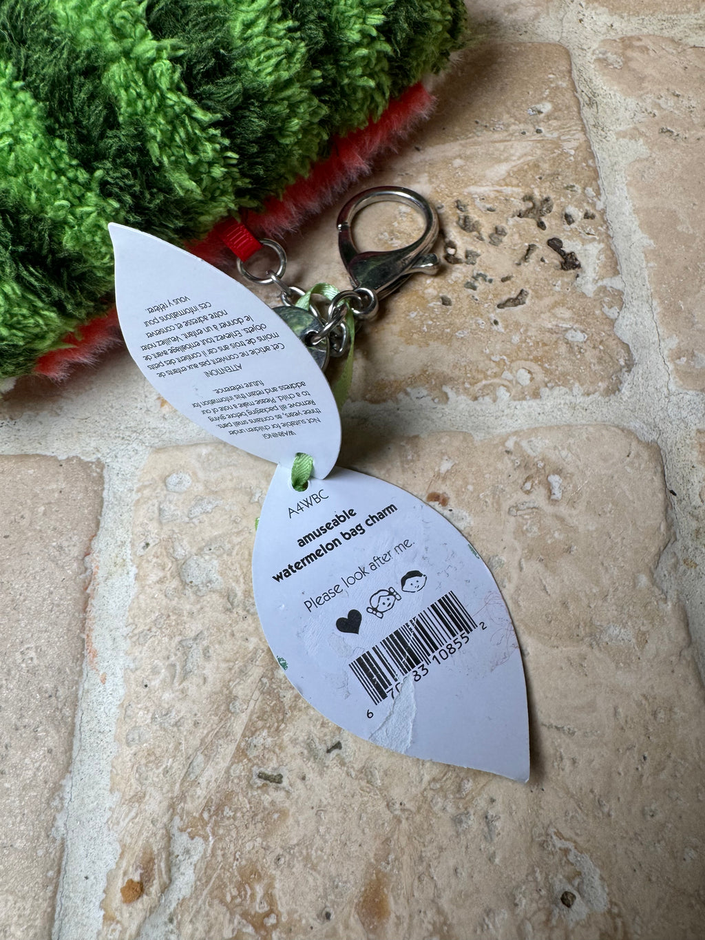 Jellycat Amuseable Watermelon Bag Charm