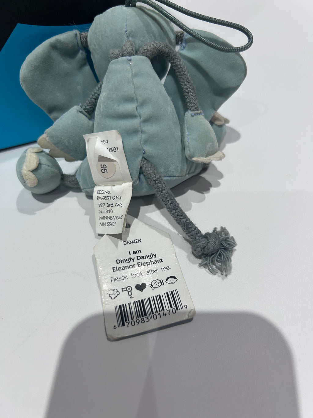 Jellycat Dingly Dangly Eleanor Elephant