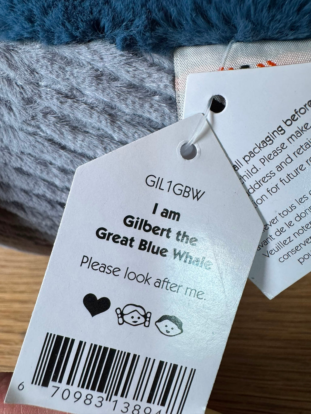 Jellycat Gilbert the Great Blue Whale