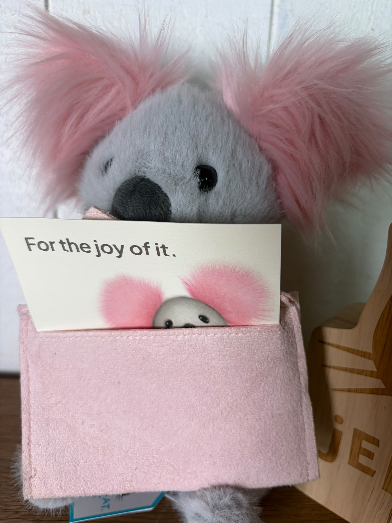 Jellycat Koala with message