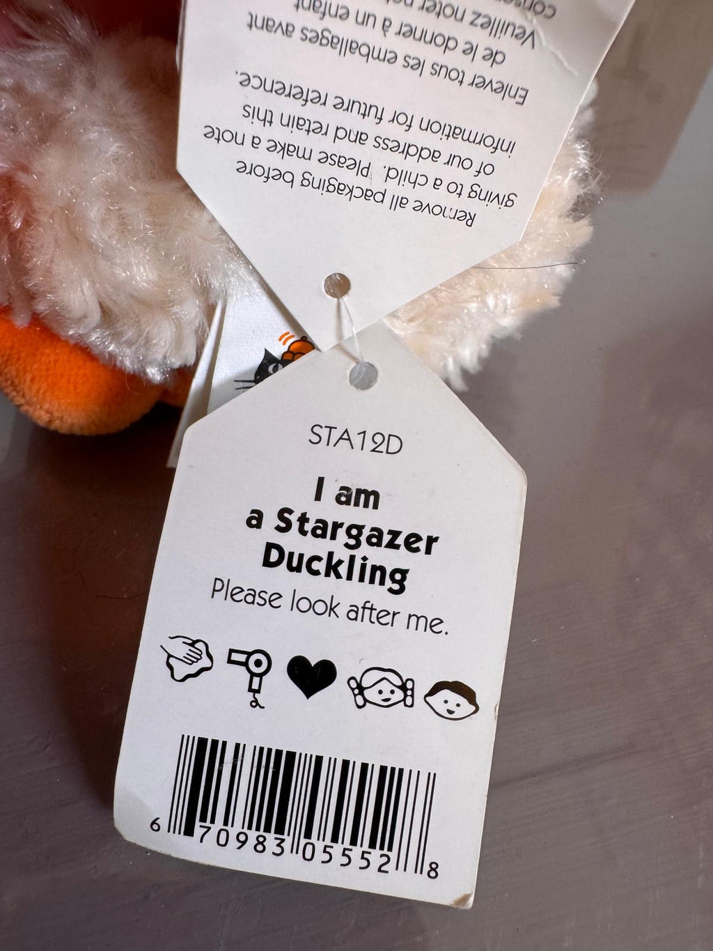 Jellycat Stargazer Duckling - Tagged