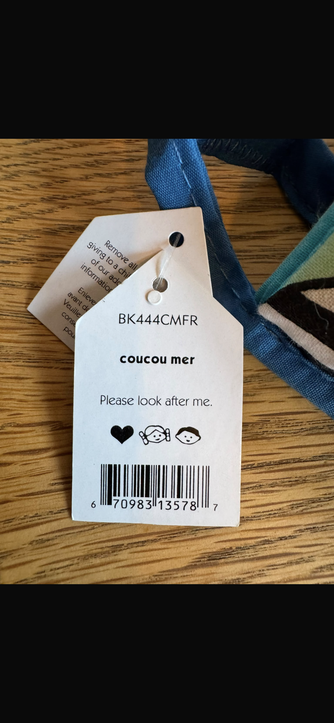 Jellycat Coucou Mer (french)
