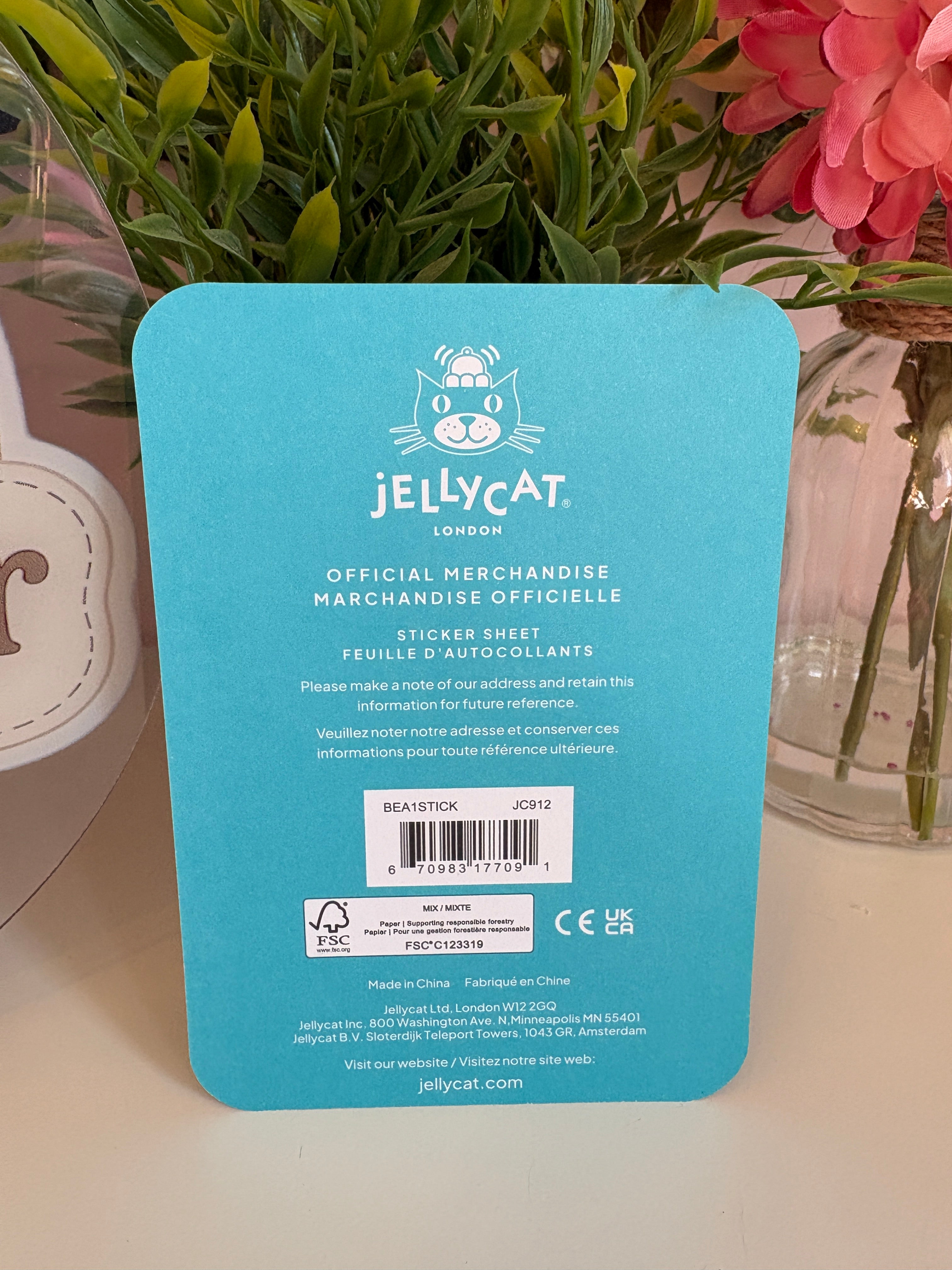 Jellycat Briggs Beaver Sticker | Canada Exclusive